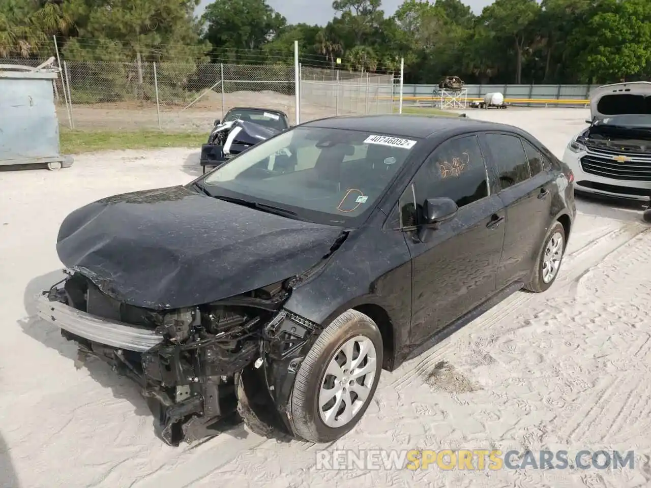 2 Photograph of a damaged car JTDEPMAE7MJ149346 TOYOTA COROLLA 2021