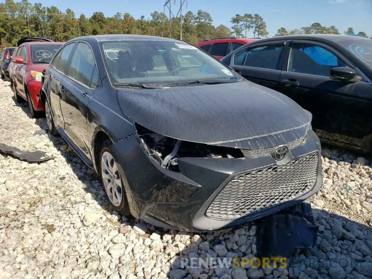 1 Photograph of a damaged car JTDEPMAE7MJ150299 TOYOTA COROLLA 2021