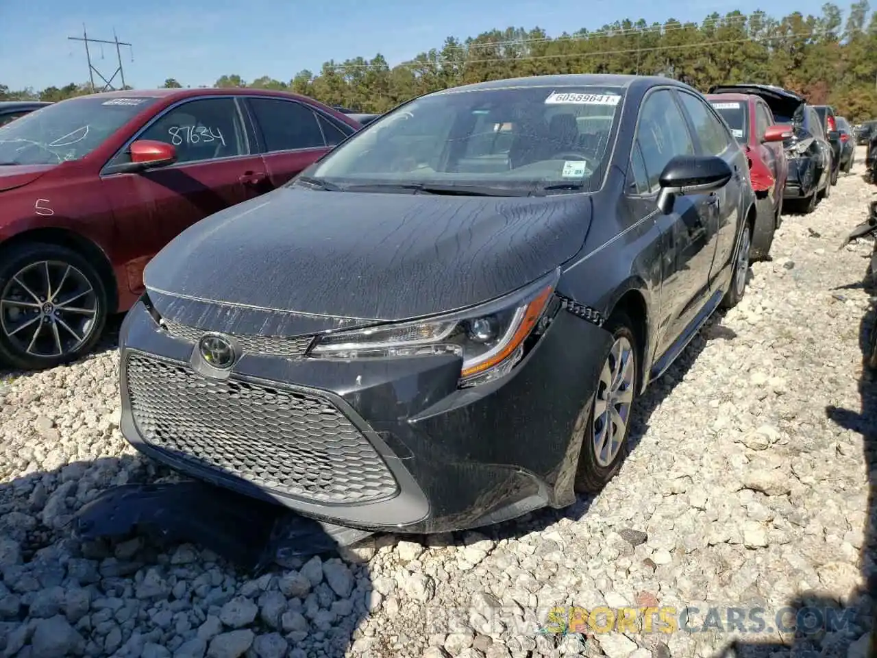 2 Photograph of a damaged car JTDEPMAE7MJ150299 TOYOTA COROLLA 2021