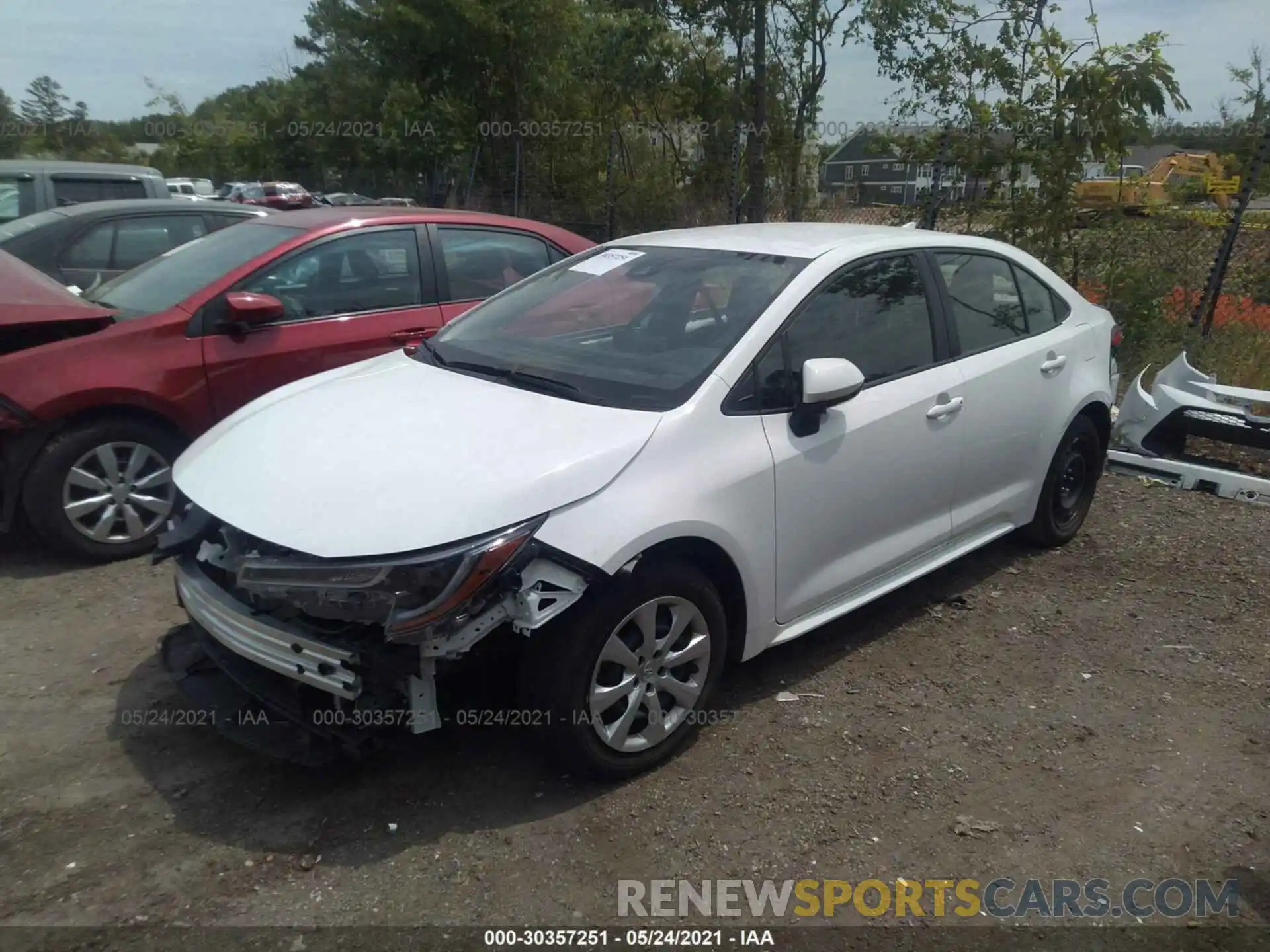 2 Photograph of a damaged car JTDEPMAE7MJ151792 TOYOTA COROLLA 2021