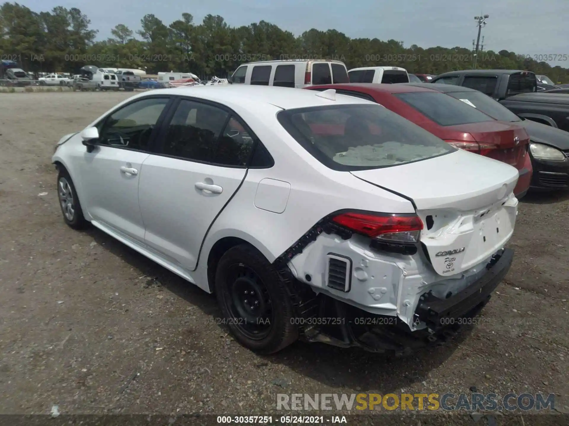 3 Photograph of a damaged car JTDEPMAE7MJ151792 TOYOTA COROLLA 2021