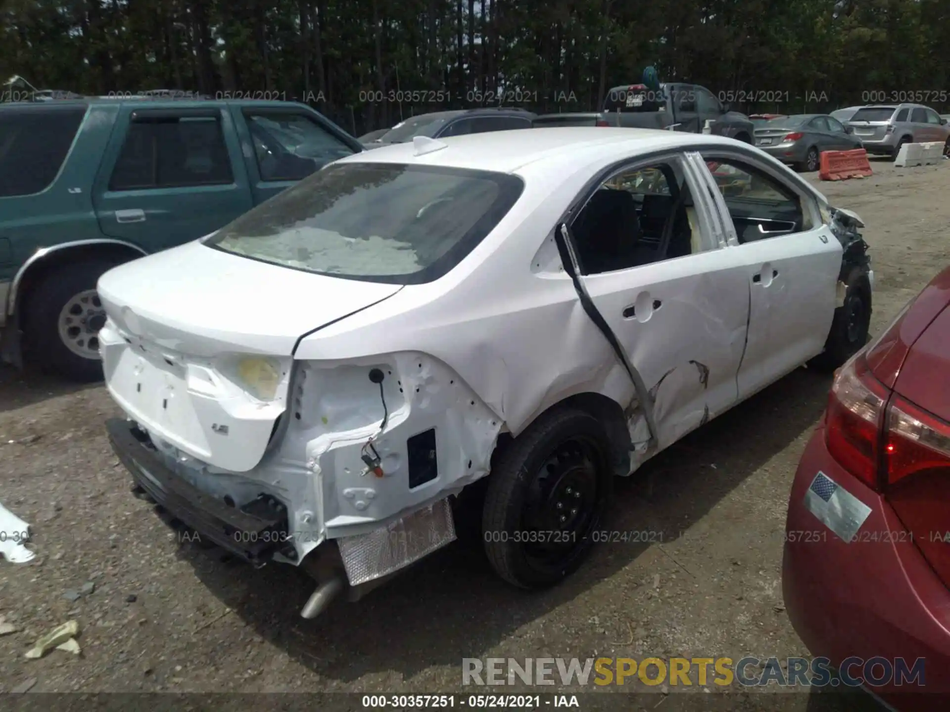 4 Photograph of a damaged car JTDEPMAE7MJ151792 TOYOTA COROLLA 2021