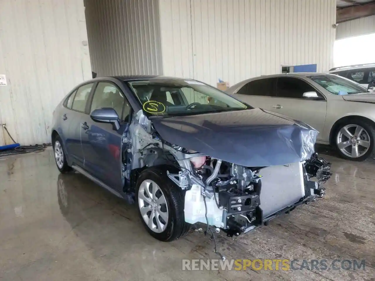 1 Photograph of a damaged car JTDEPMAE7MJ152859 TOYOTA COROLLA 2021