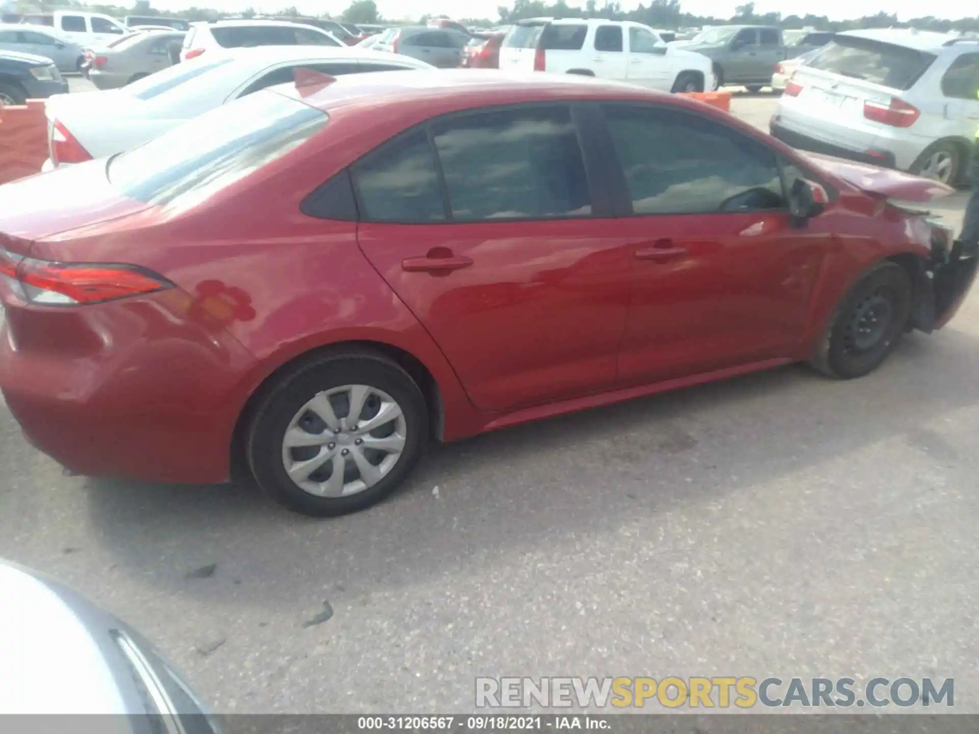 4 Photograph of a damaged car JTDEPMAE7MJ153509 TOYOTA COROLLA 2021