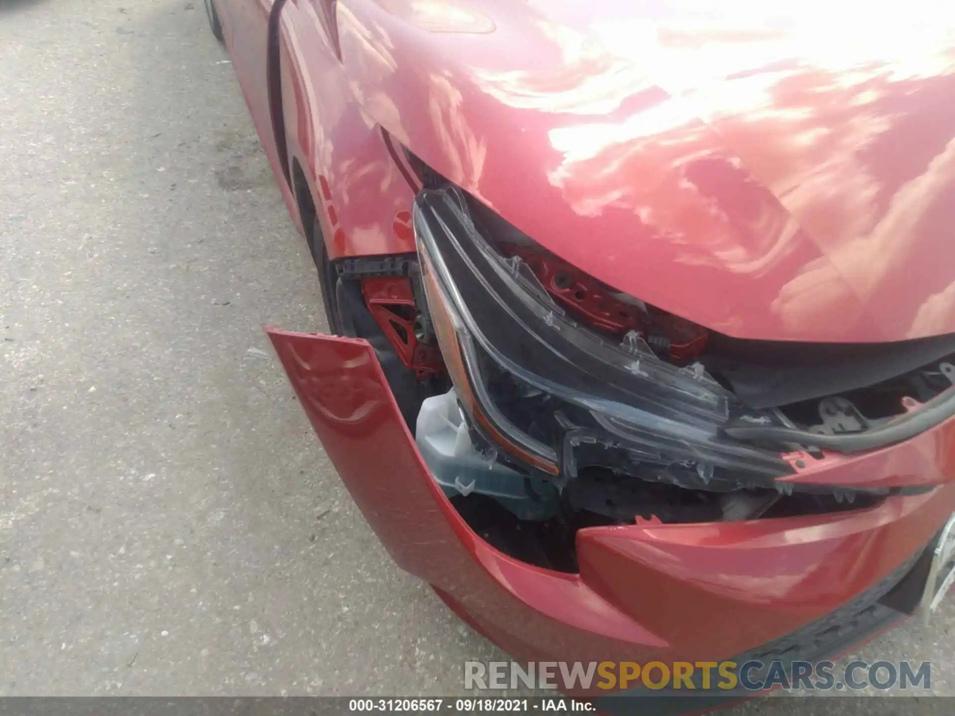 6 Photograph of a damaged car JTDEPMAE7MJ153509 TOYOTA COROLLA 2021