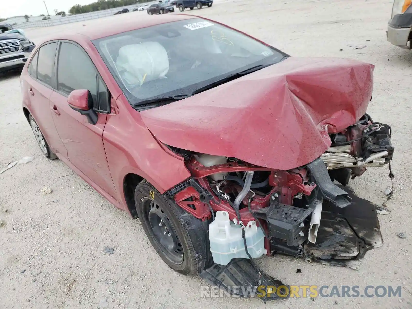 1 Photograph of a damaged car JTDEPMAE7MJ154725 TOYOTA COROLLA 2021