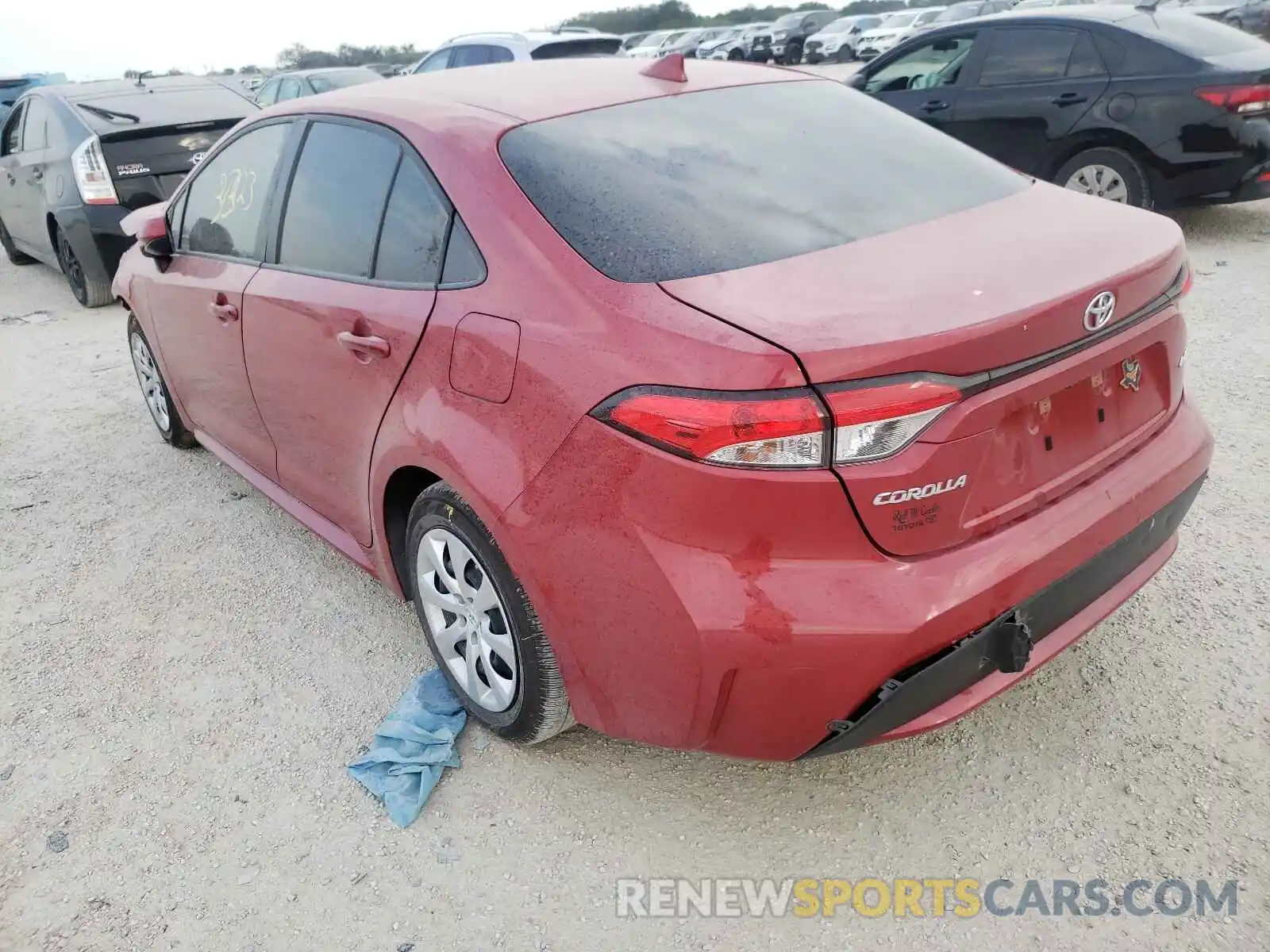 3 Photograph of a damaged car JTDEPMAE7MJ154725 TOYOTA COROLLA 2021