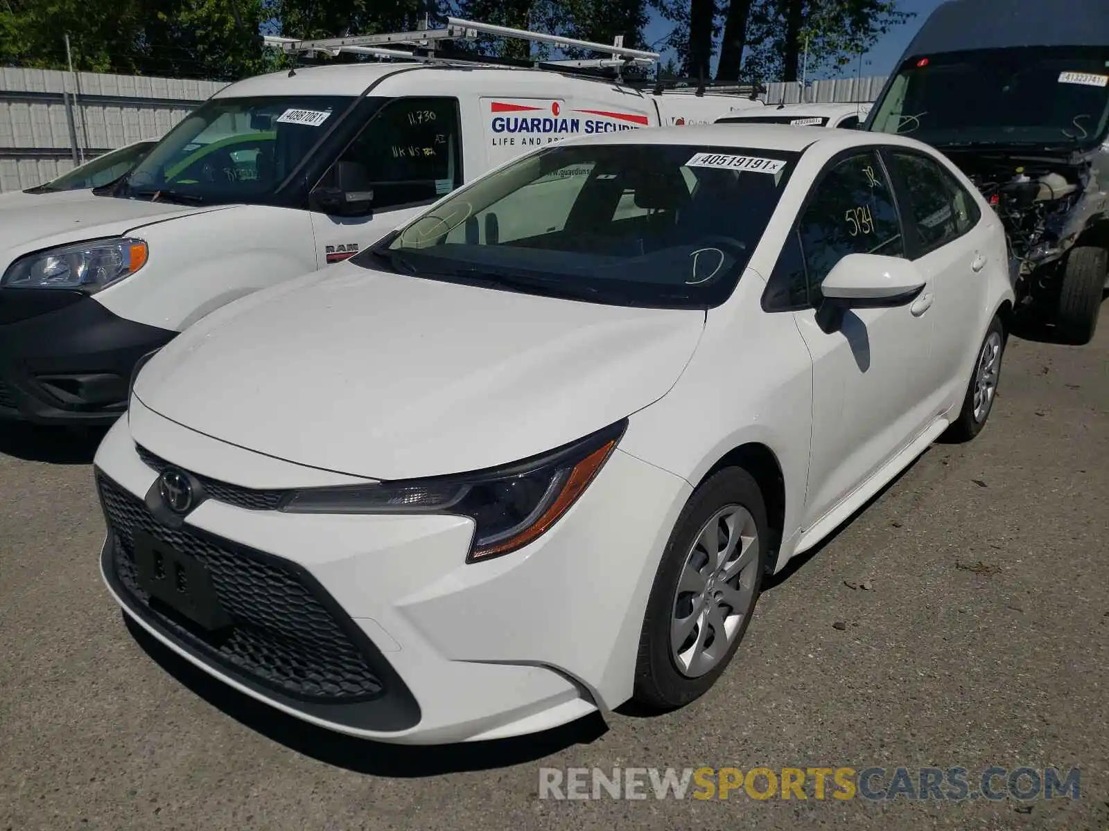 2 Photograph of a damaged car JTDEPMAE7MJ155485 TOYOTA COROLLA 2021