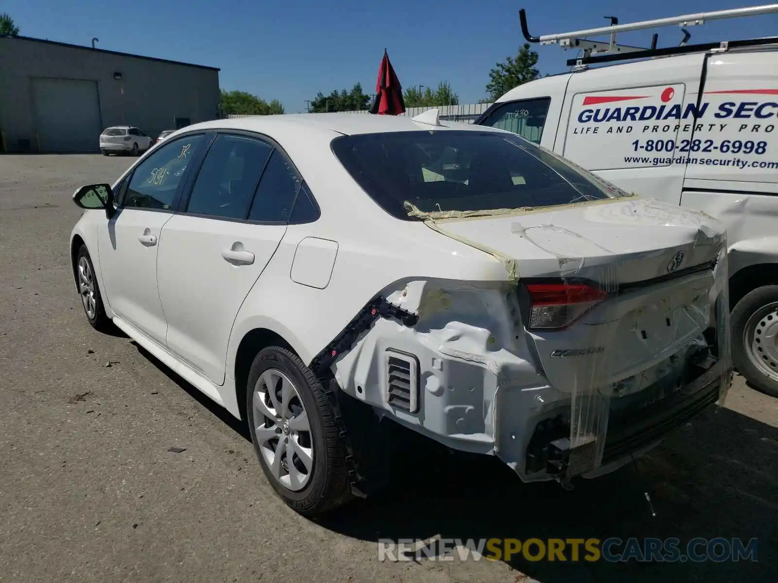 3 Photograph of a damaged car JTDEPMAE7MJ155485 TOYOTA COROLLA 2021