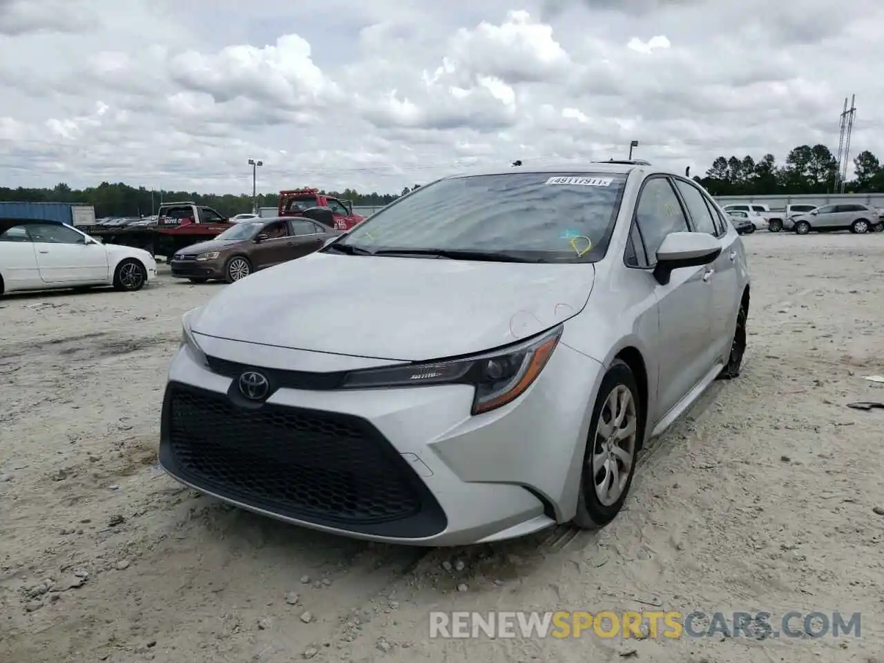 2 Photograph of a damaged car JTDEPMAE7MJ155549 TOYOTA COROLLA 2021