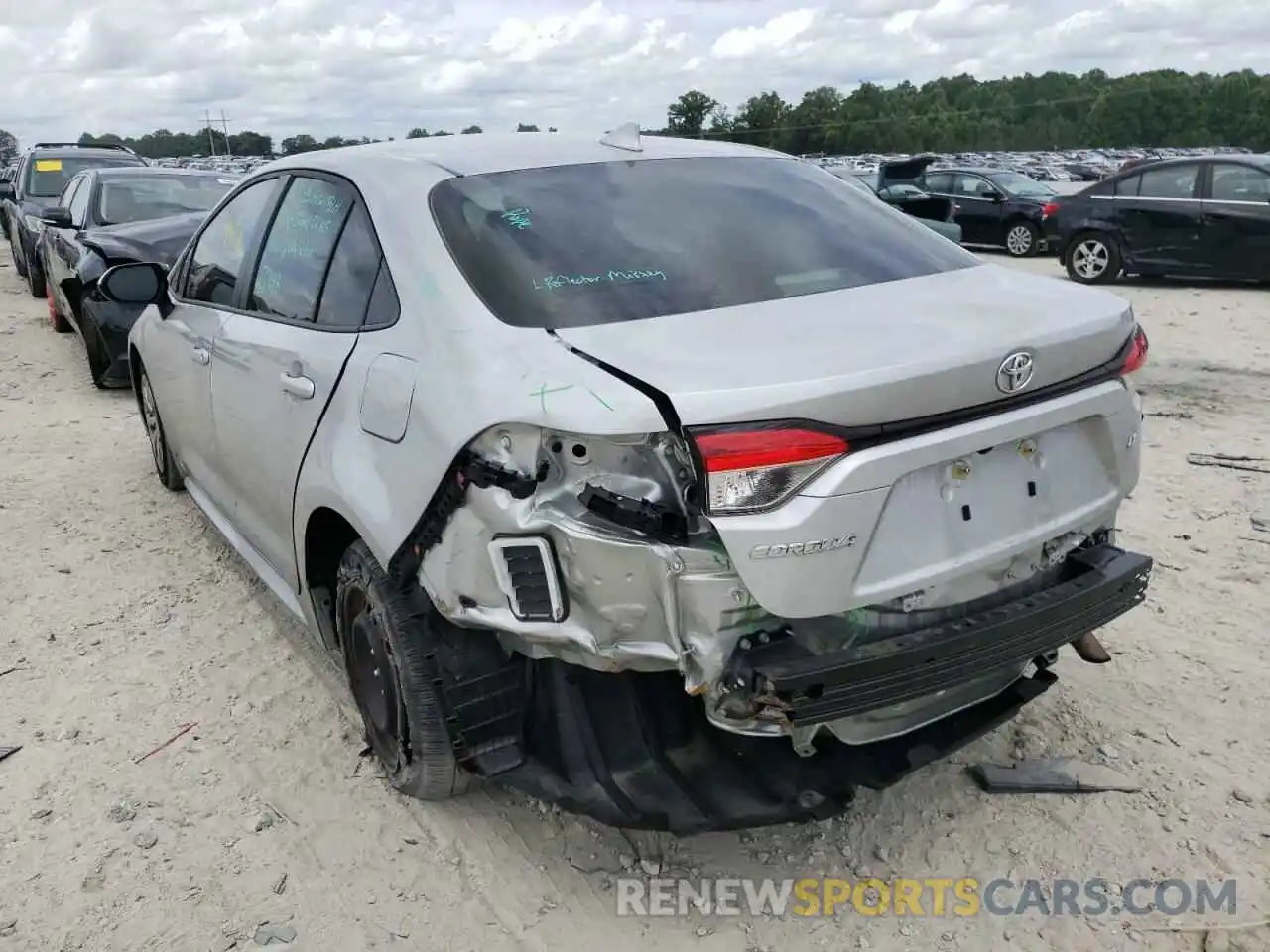 3 Photograph of a damaged car JTDEPMAE7MJ155549 TOYOTA COROLLA 2021