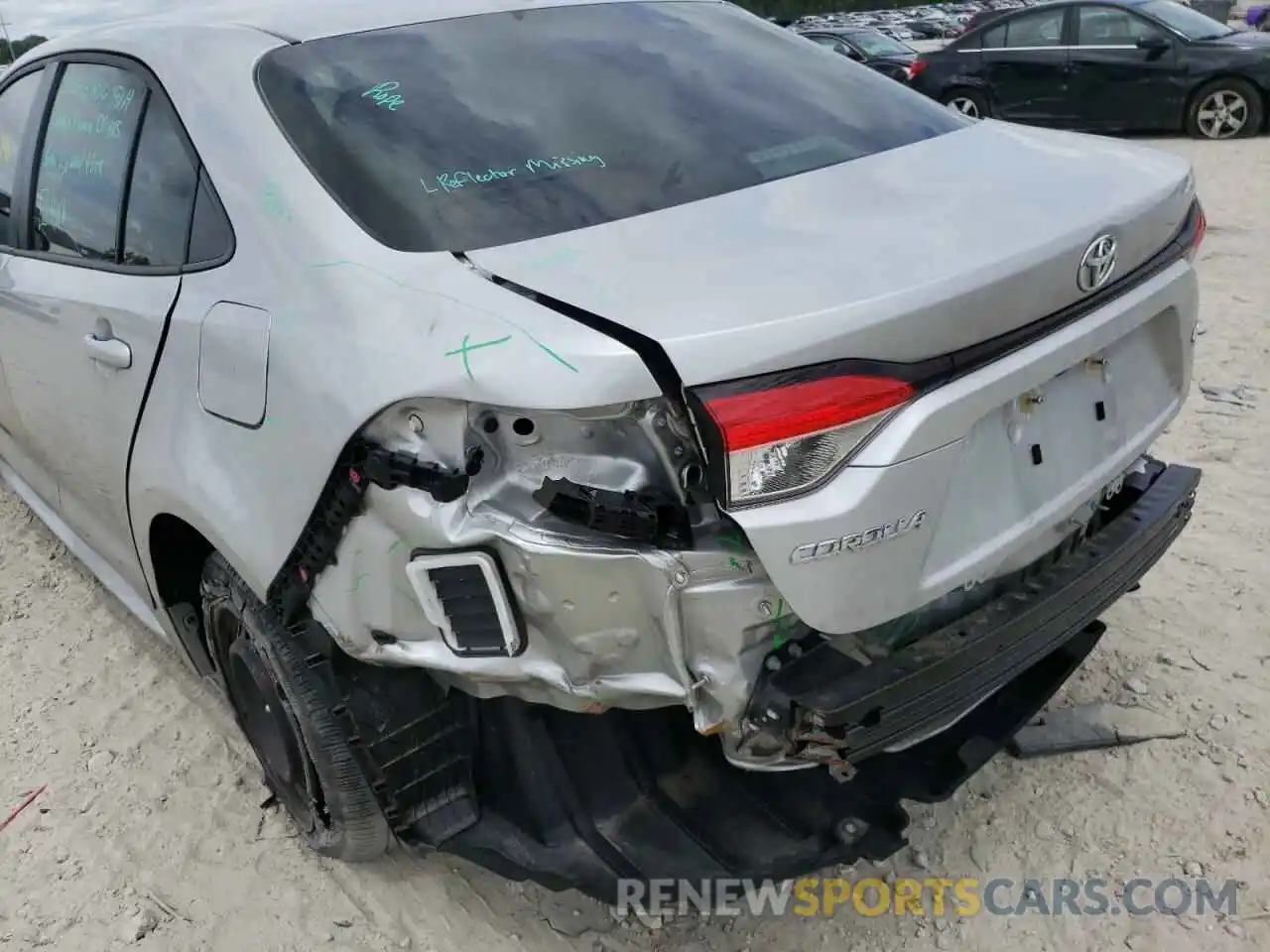 9 Photograph of a damaged car JTDEPMAE7MJ155549 TOYOTA COROLLA 2021