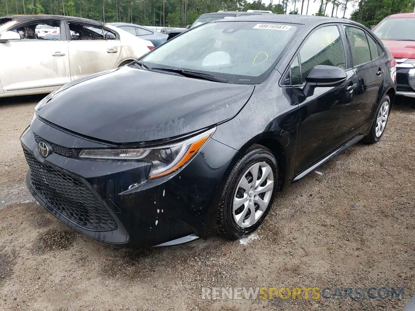 2 Photograph of a damaged car JTDEPMAE7MJ156023 TOYOTA COROLLA 2021