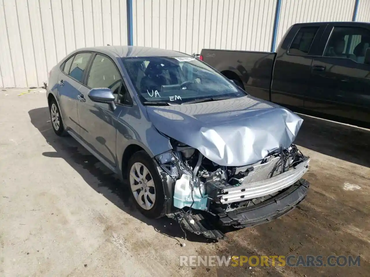 1 Photograph of a damaged car JTDEPMAE7MJ156345 TOYOTA COROLLA 2021