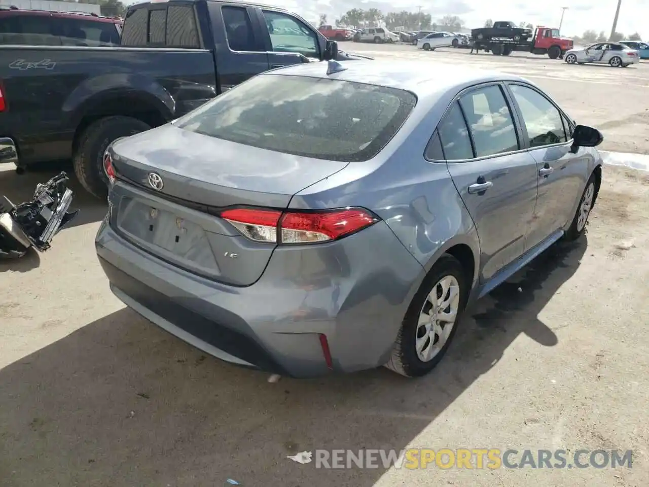 4 Photograph of a damaged car JTDEPMAE7MJ156345 TOYOTA COROLLA 2021