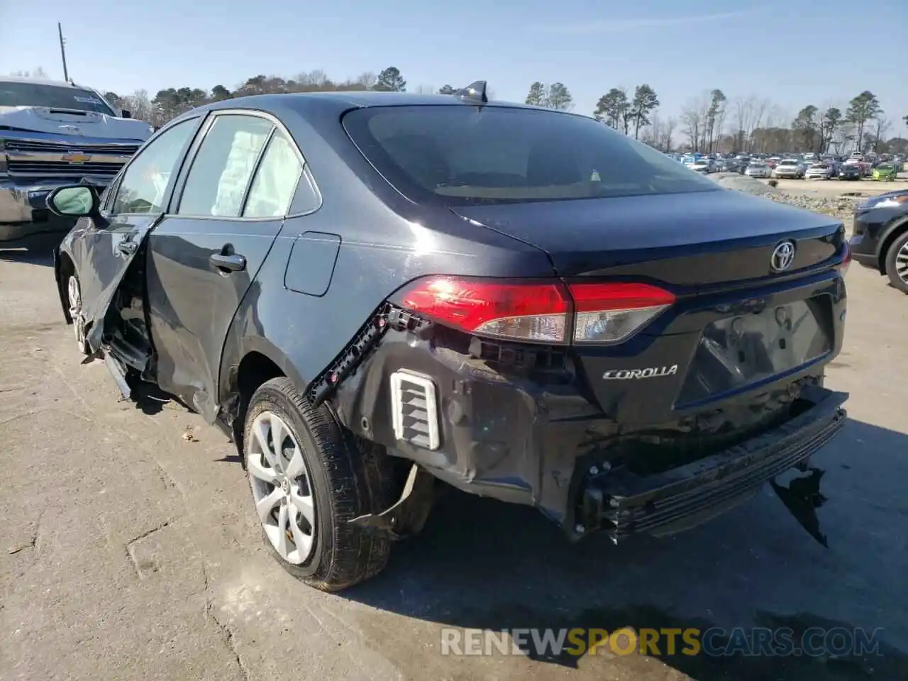 3 Photograph of a damaged car JTDEPMAE7MJ157205 TOYOTA COROLLA 2021