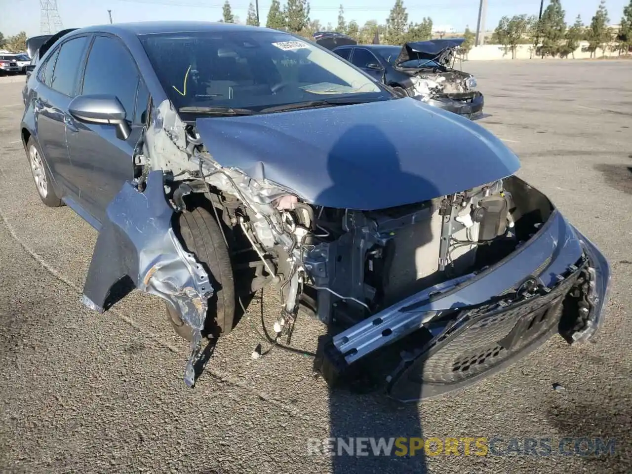 1 Photograph of a damaged car JTDEPMAE7MJ158497 TOYOTA COROLLA 2021