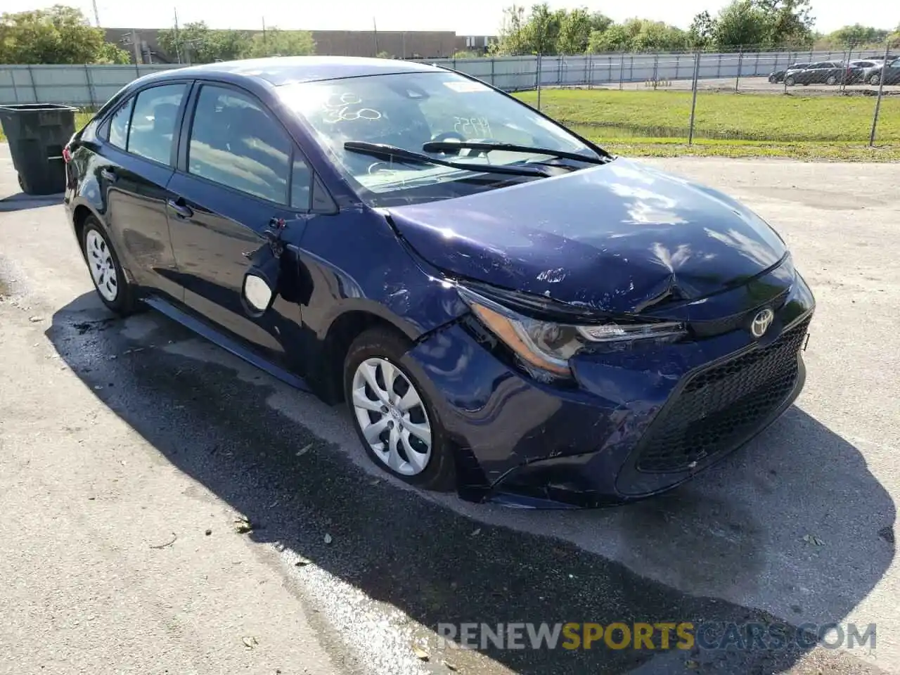 1 Photograph of a damaged car JTDEPMAE7MJ159441 TOYOTA COROLLA 2021