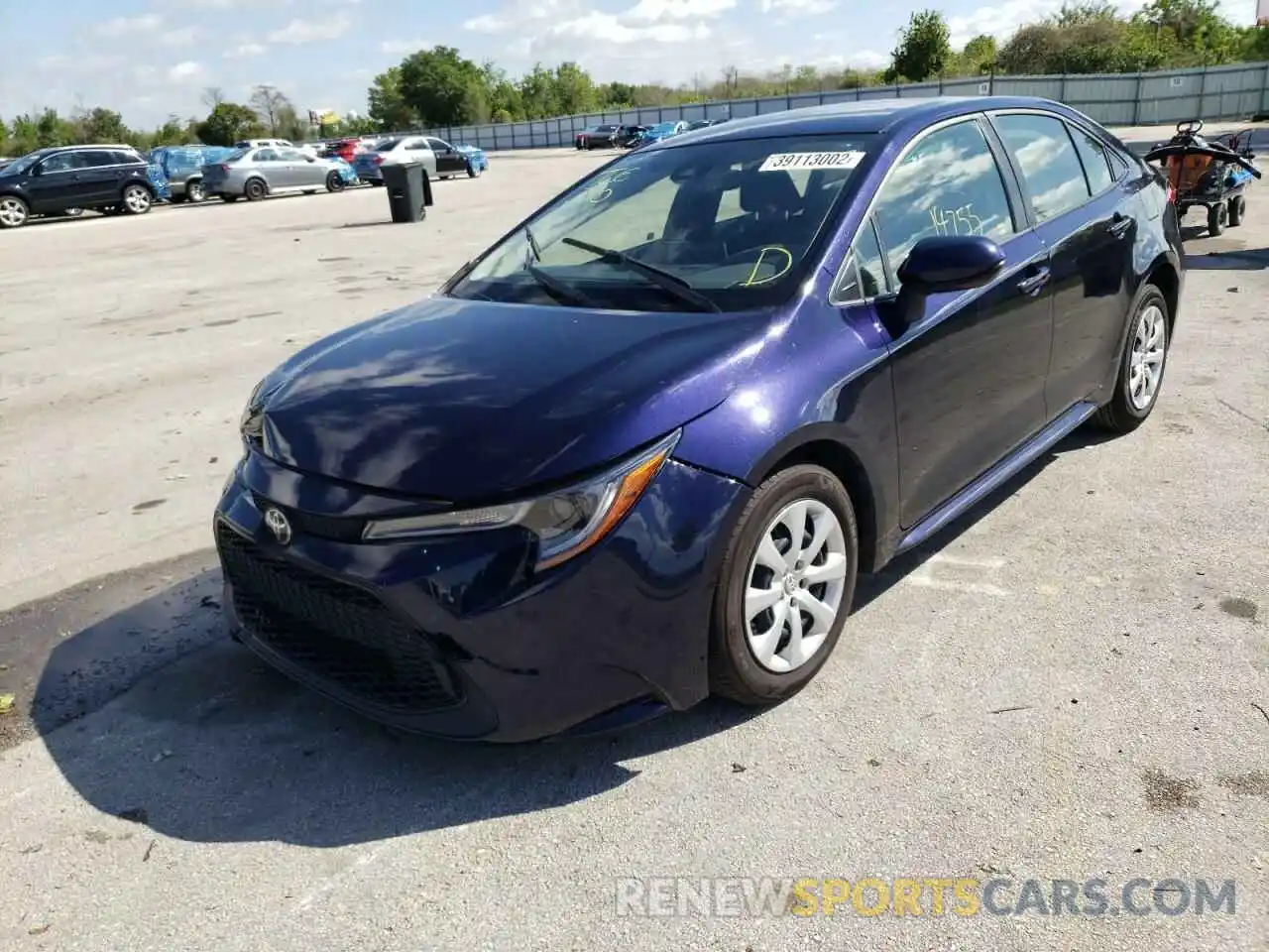 2 Photograph of a damaged car JTDEPMAE7MJ159441 TOYOTA COROLLA 2021