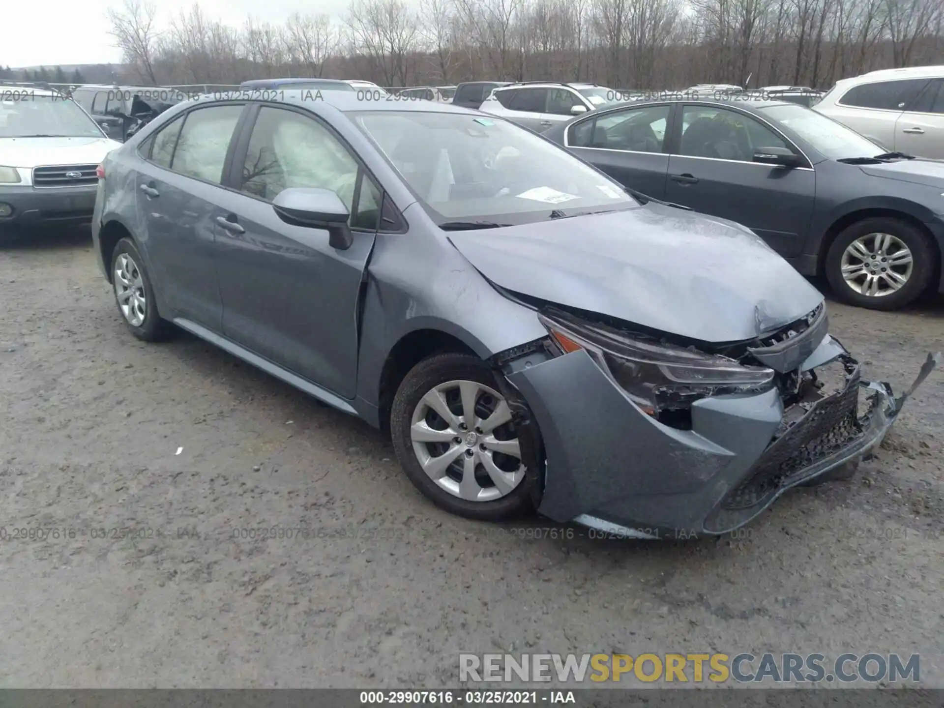 1 Photograph of a damaged car JTDEPMAE7MJ159567 TOYOTA COROLLA 2021