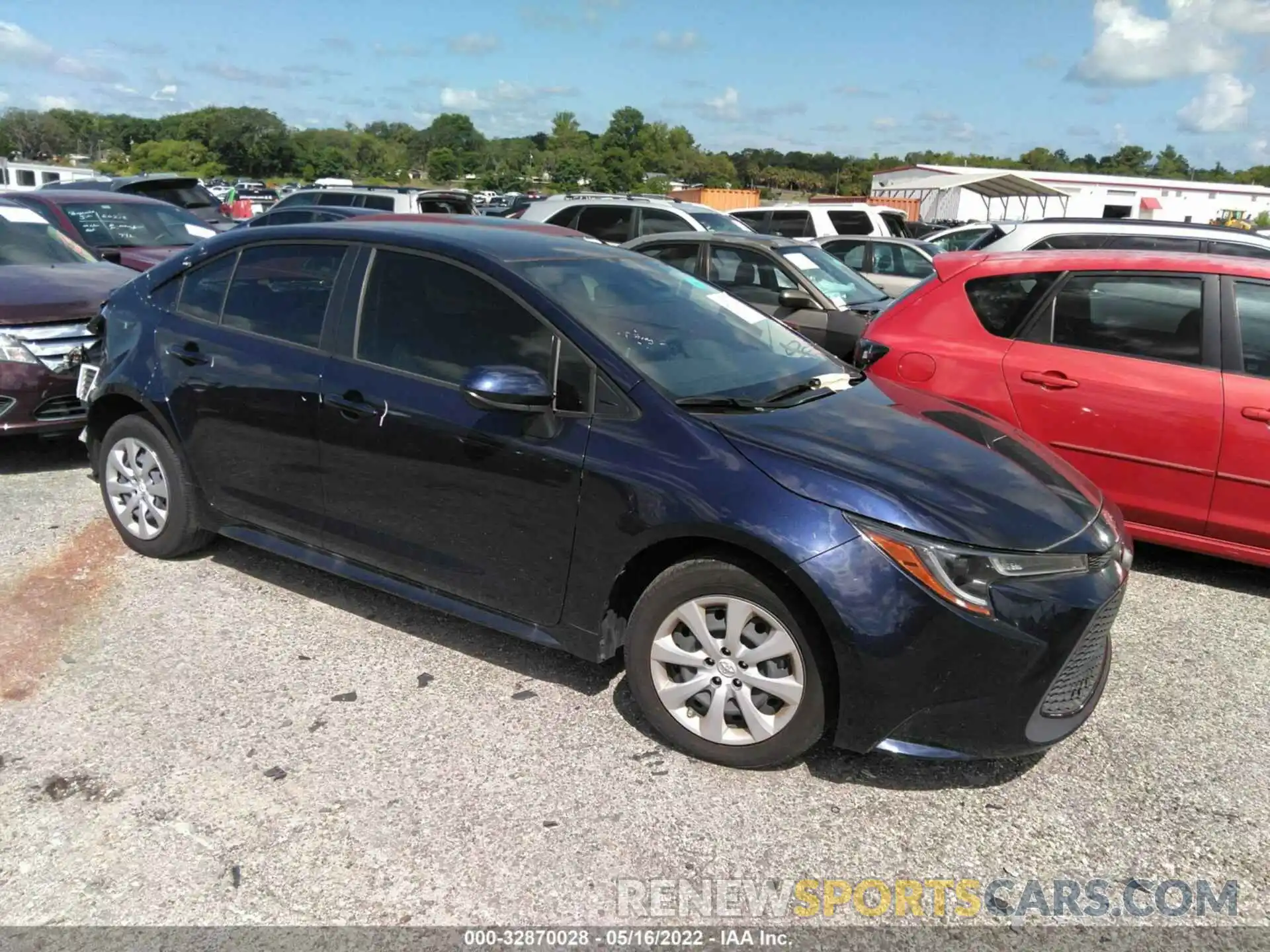 1 Photograph of a damaged car JTDEPMAE7MJ161108 TOYOTA COROLLA 2021