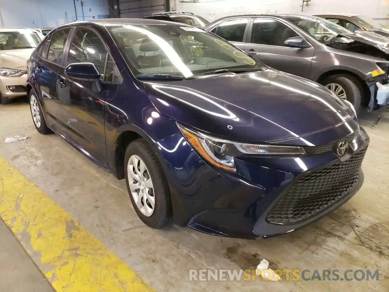 1 Photograph of a damaged car JTDEPMAE7MJ164283 TOYOTA COROLLA 2021