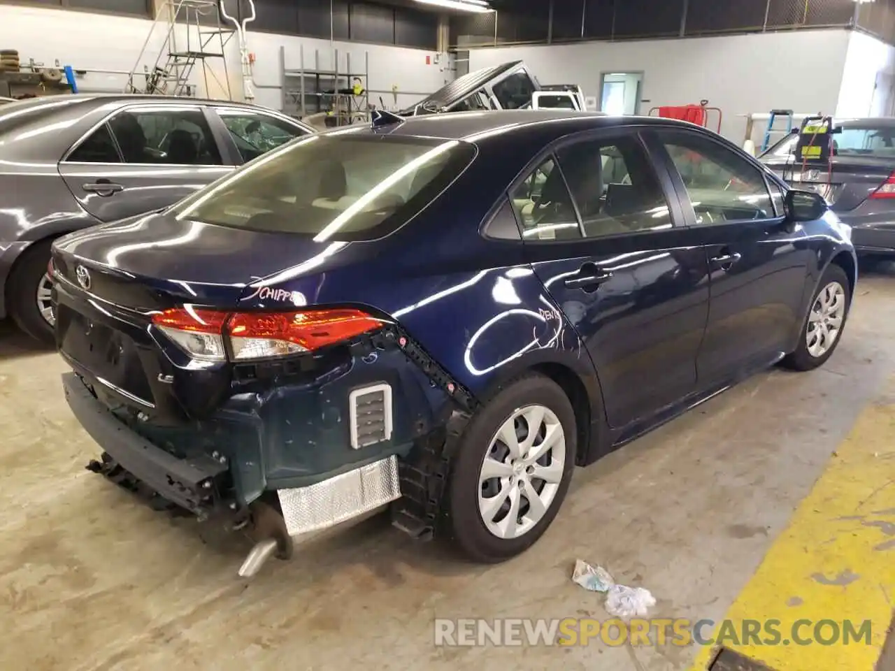 4 Photograph of a damaged car JTDEPMAE7MJ164283 TOYOTA COROLLA 2021