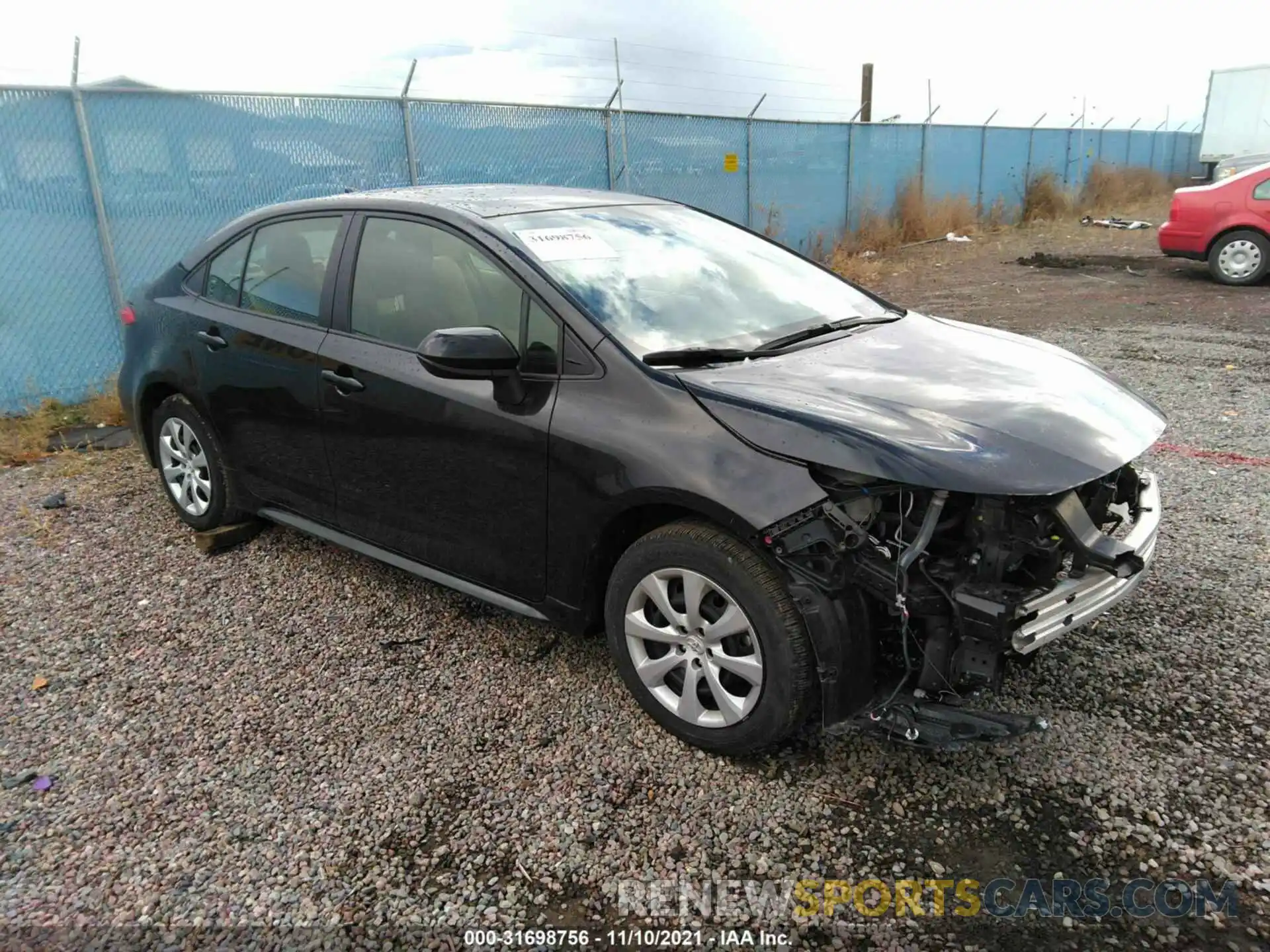 1 Photograph of a damaged car JTDEPMAE7MJ164820 TOYOTA COROLLA 2021