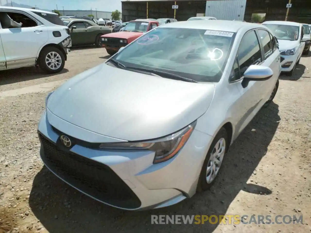 2 Photograph of a damaged car JTDEPMAE7MJ165434 TOYOTA COROLLA 2021