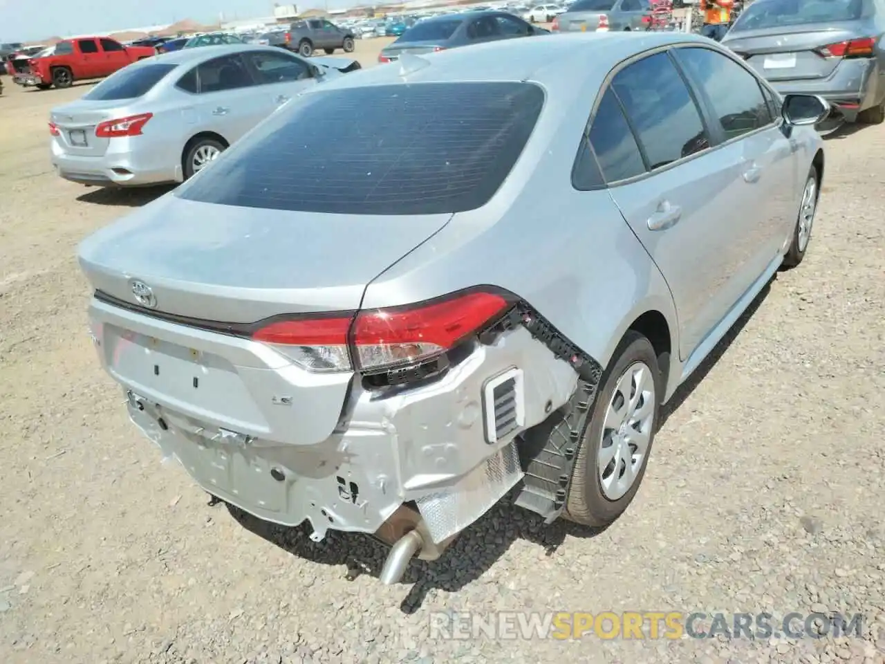 4 Photograph of a damaged car JTDEPMAE7MJ165434 TOYOTA COROLLA 2021