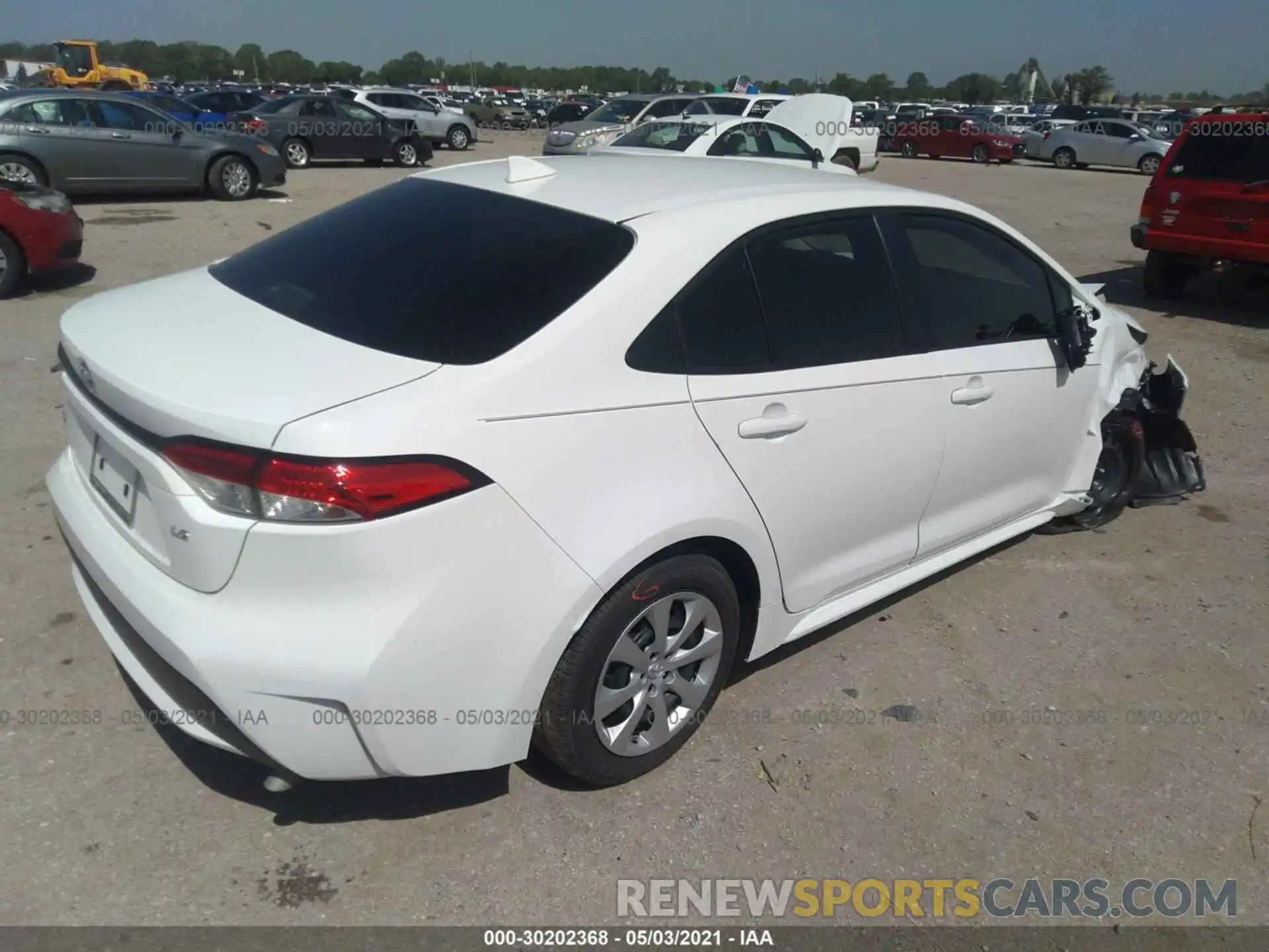 4 Photograph of a damaged car JTDEPMAE7MJ166972 TOYOTA COROLLA 2021