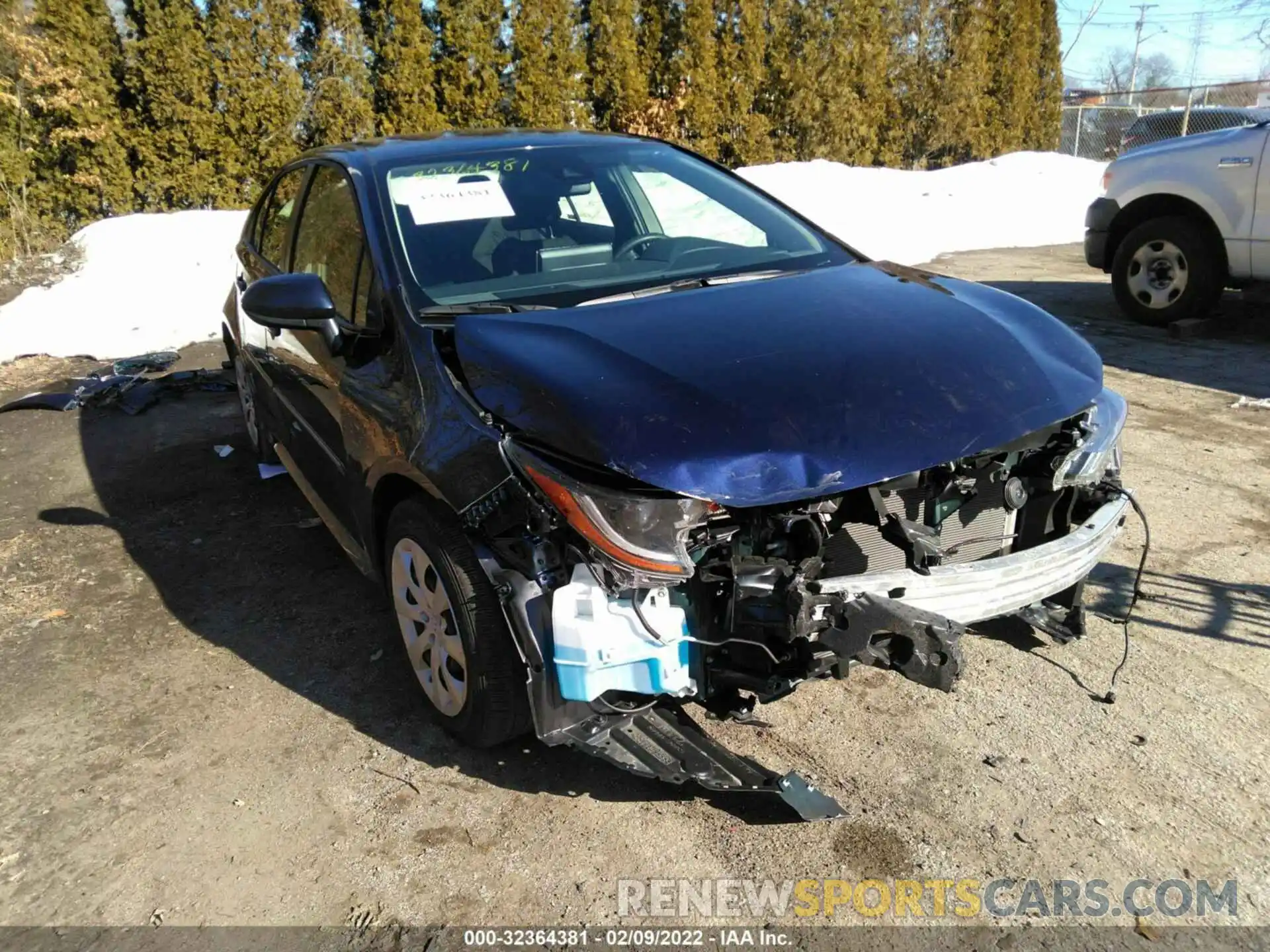 1 Photograph of a damaged car JTDEPMAE7MJ167152 TOYOTA COROLLA 2021