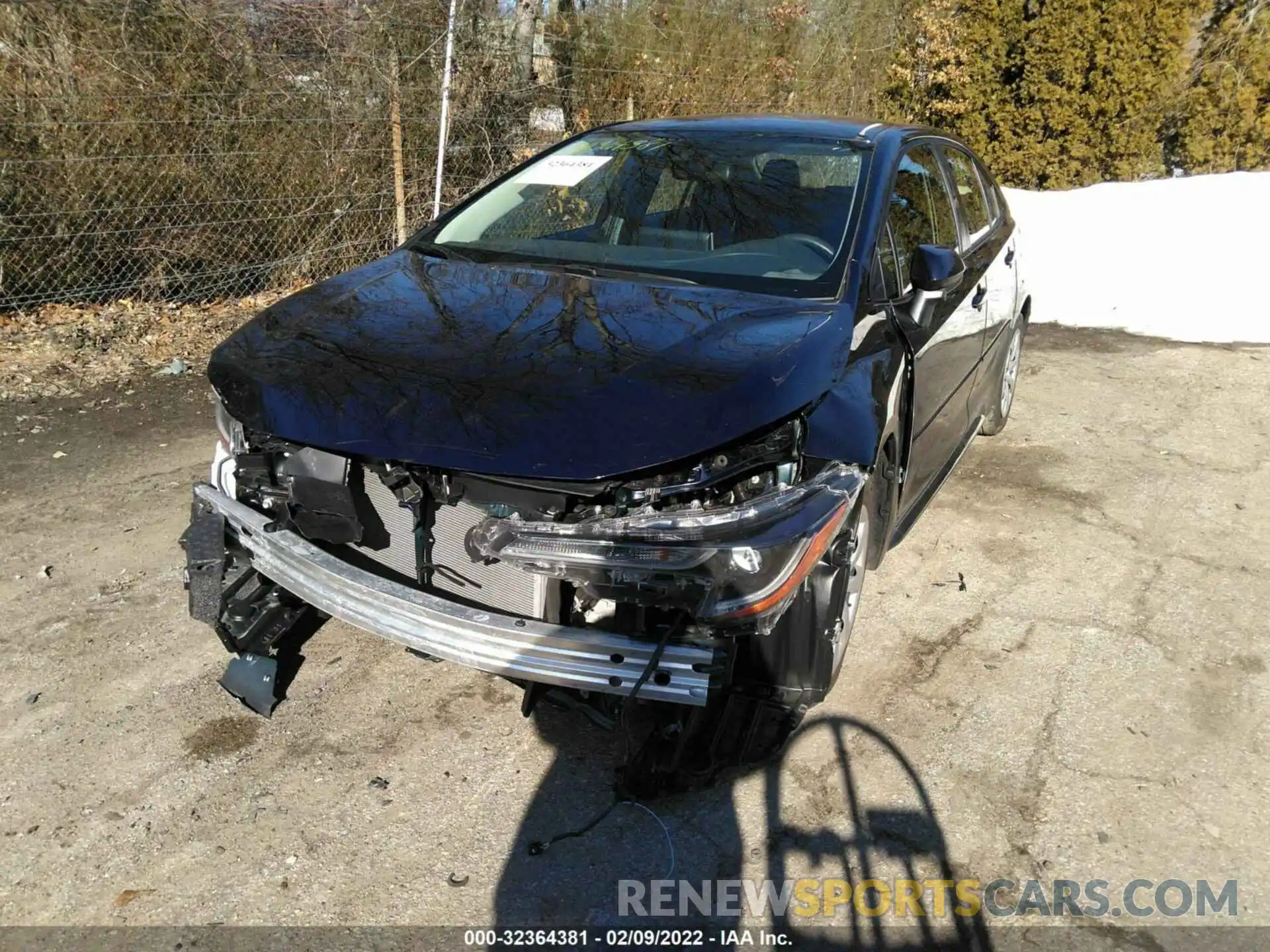 2 Photograph of a damaged car JTDEPMAE7MJ167152 TOYOTA COROLLA 2021