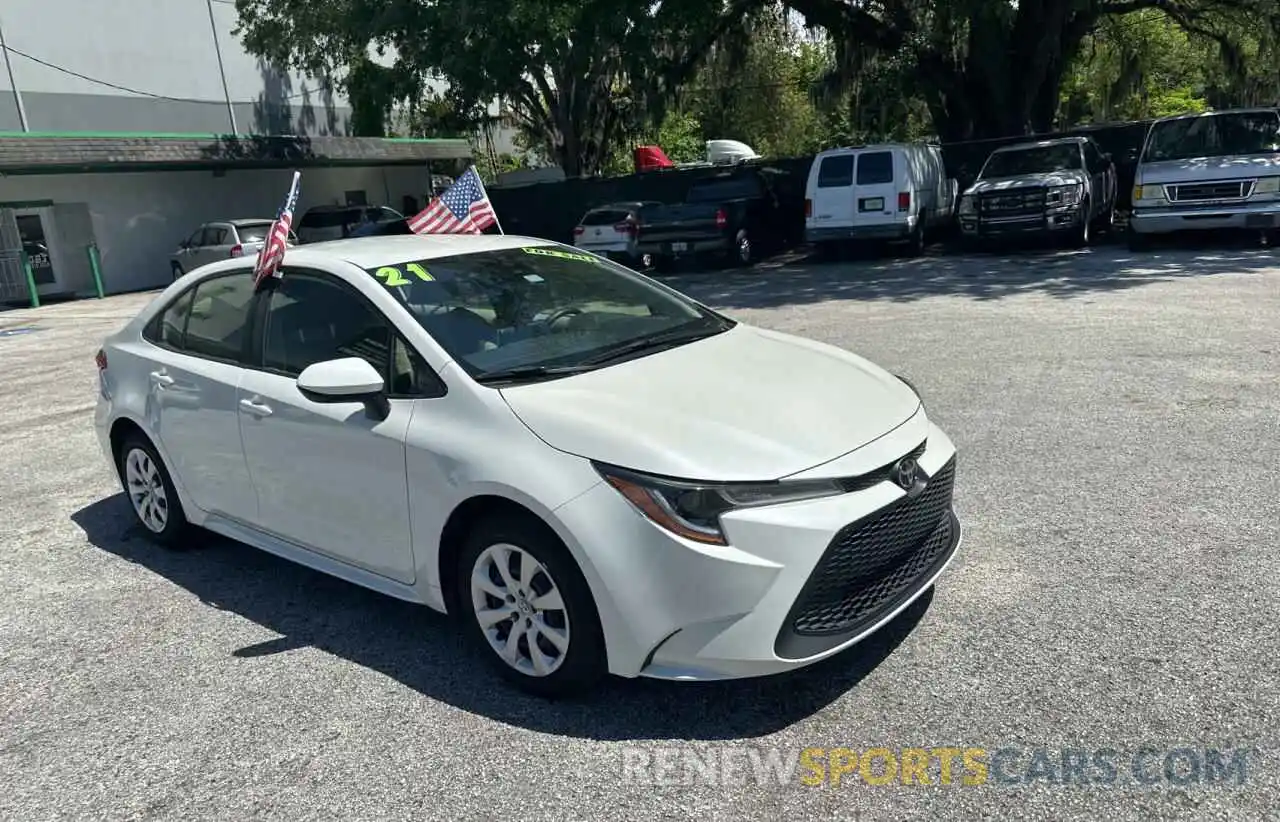 1 Photograph of a damaged car JTDEPMAE7MJ168446 TOYOTA COROLLA 2021