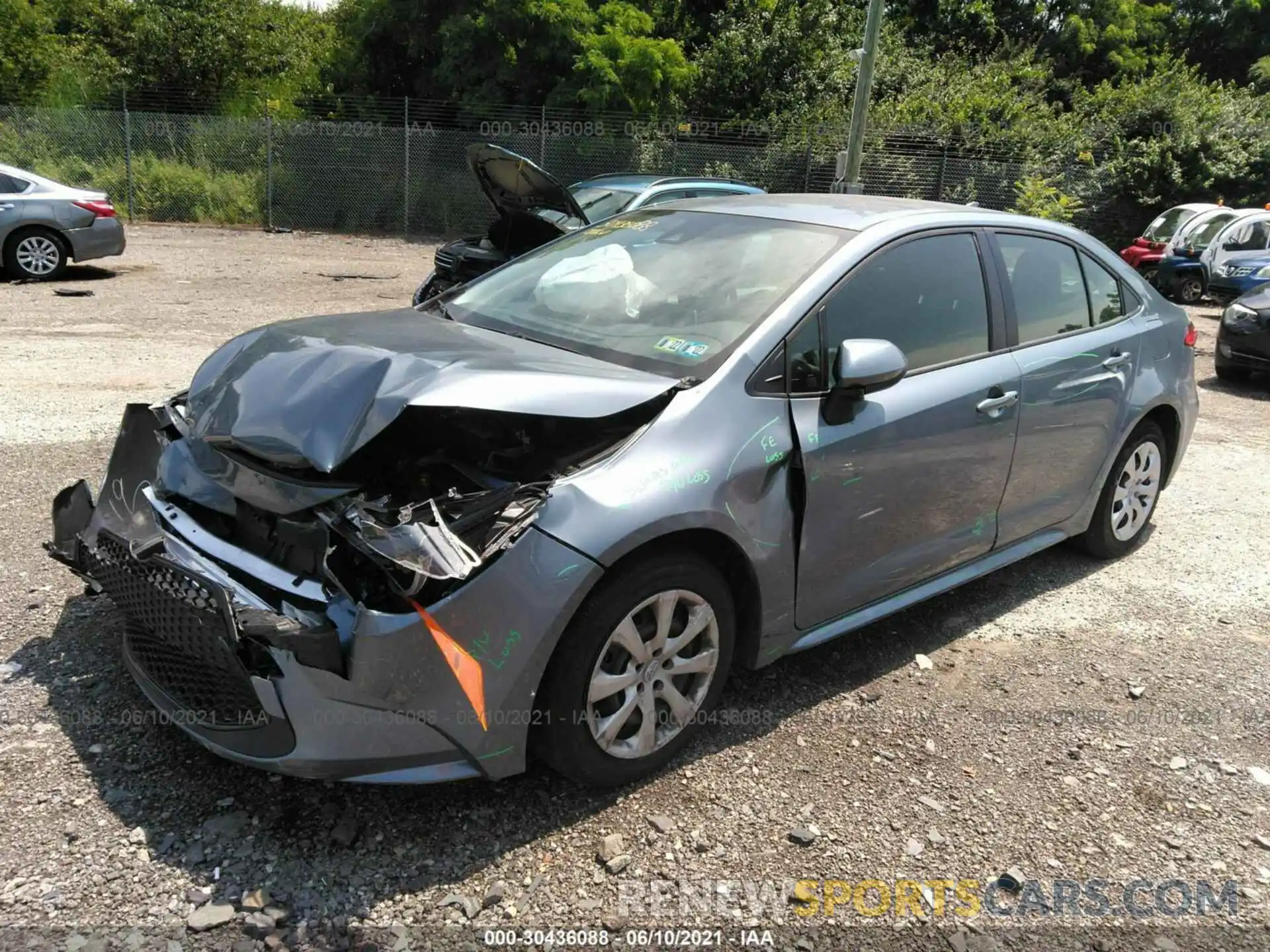 2 Photograph of a damaged car JTDEPMAE7MJ168818 TOYOTA COROLLA 2021