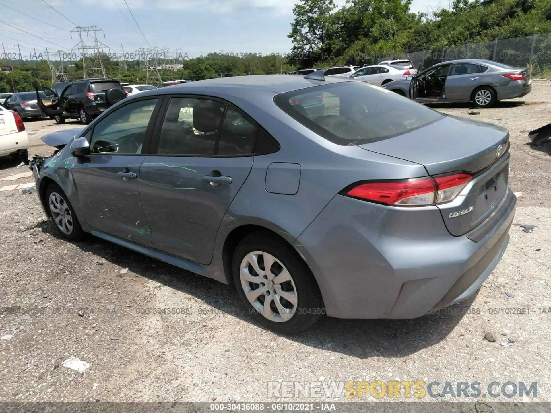 3 Photograph of a damaged car JTDEPMAE7MJ168818 TOYOTA COROLLA 2021