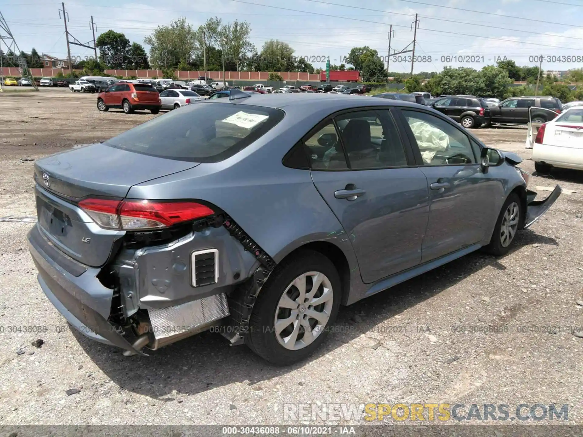 4 Photograph of a damaged car JTDEPMAE7MJ168818 TOYOTA COROLLA 2021