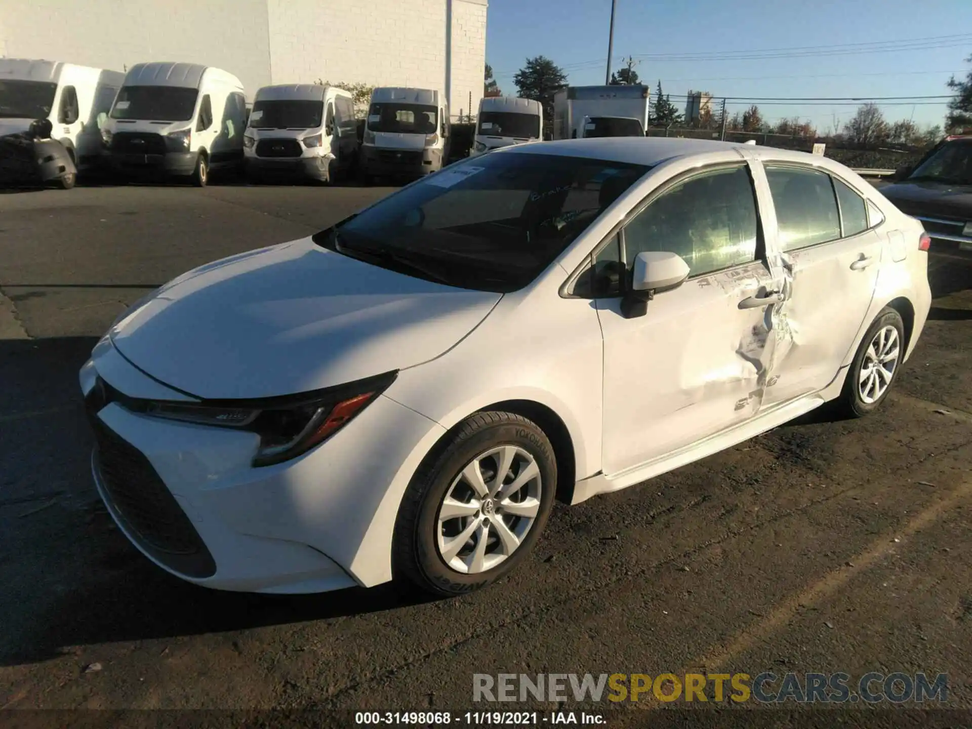 2 Photograph of a damaged car JTDEPMAE7MJ169161 TOYOTA COROLLA 2021