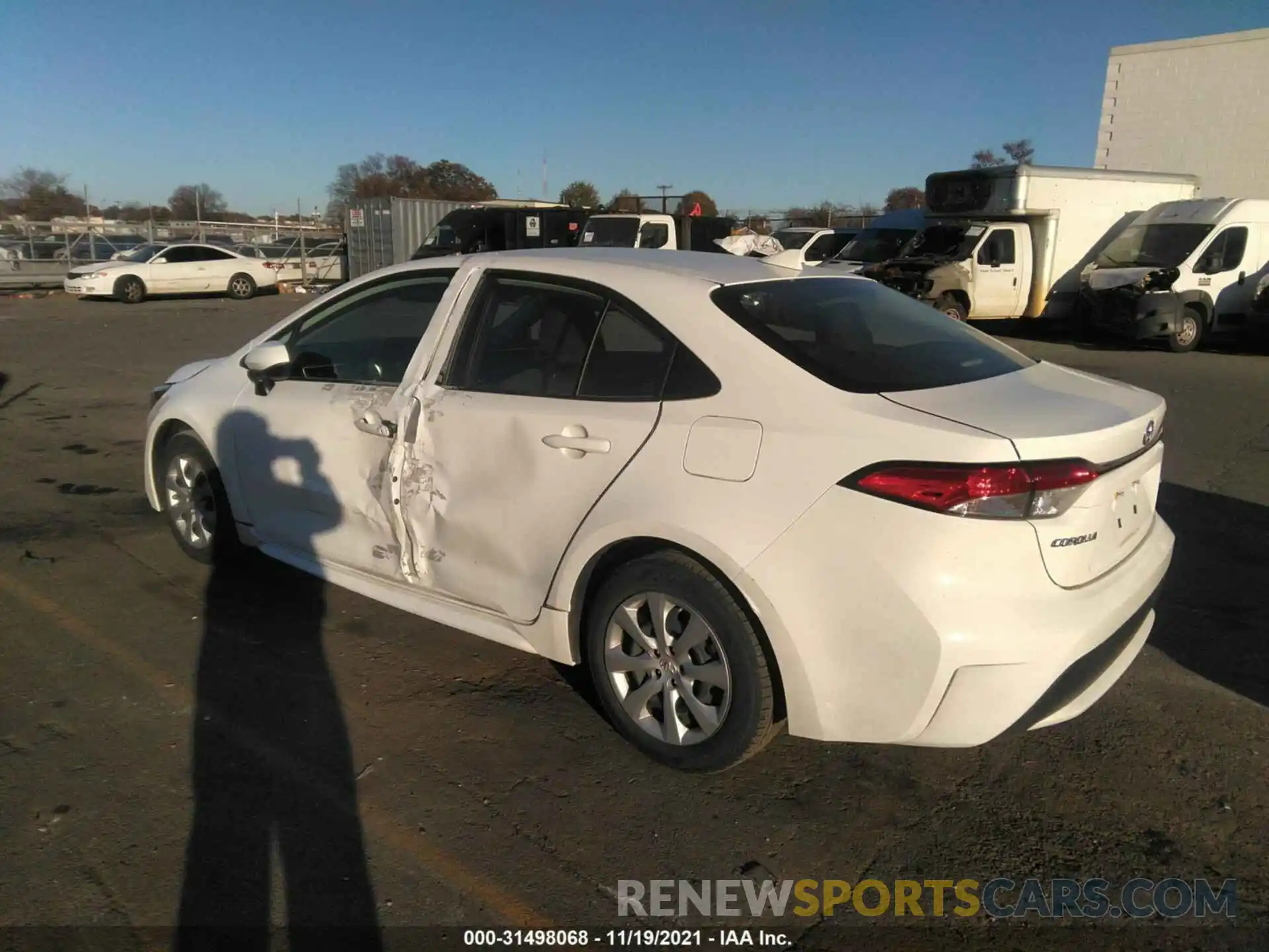 3 Photograph of a damaged car JTDEPMAE7MJ169161 TOYOTA COROLLA 2021