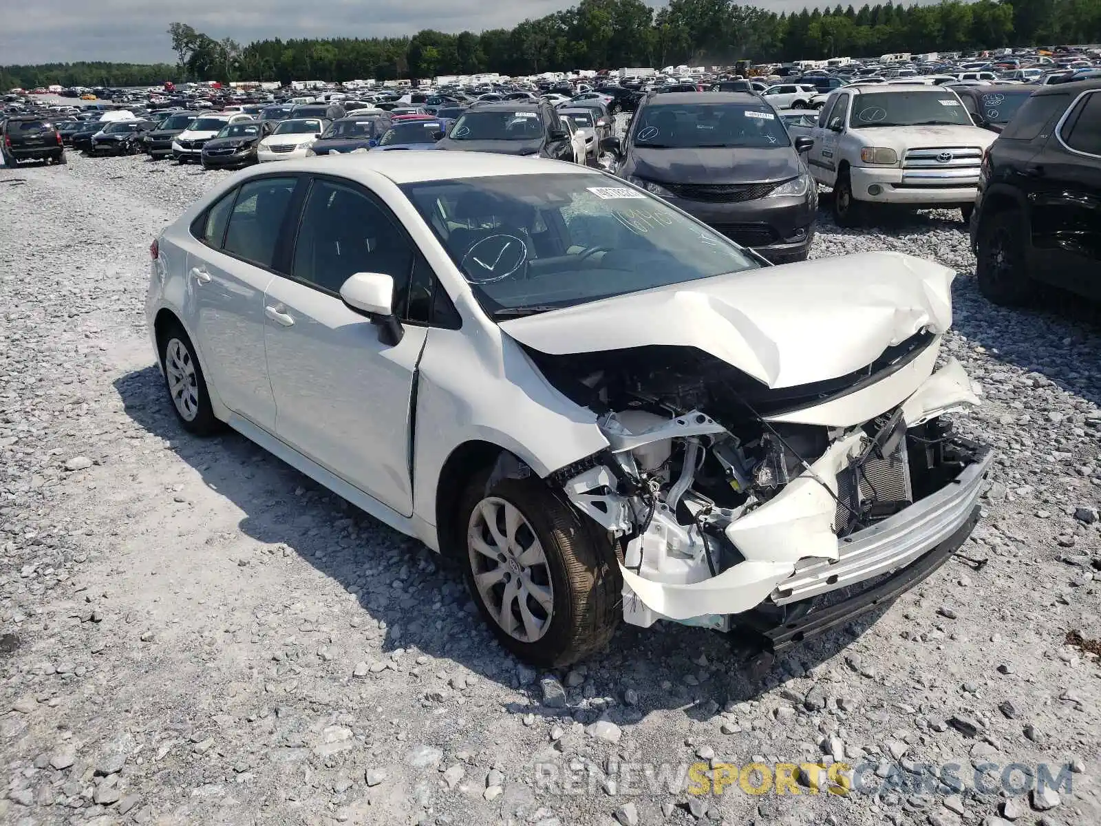 1 Photograph of a damaged car JTDEPMAE7MJ169404 TOYOTA COROLLA 2021