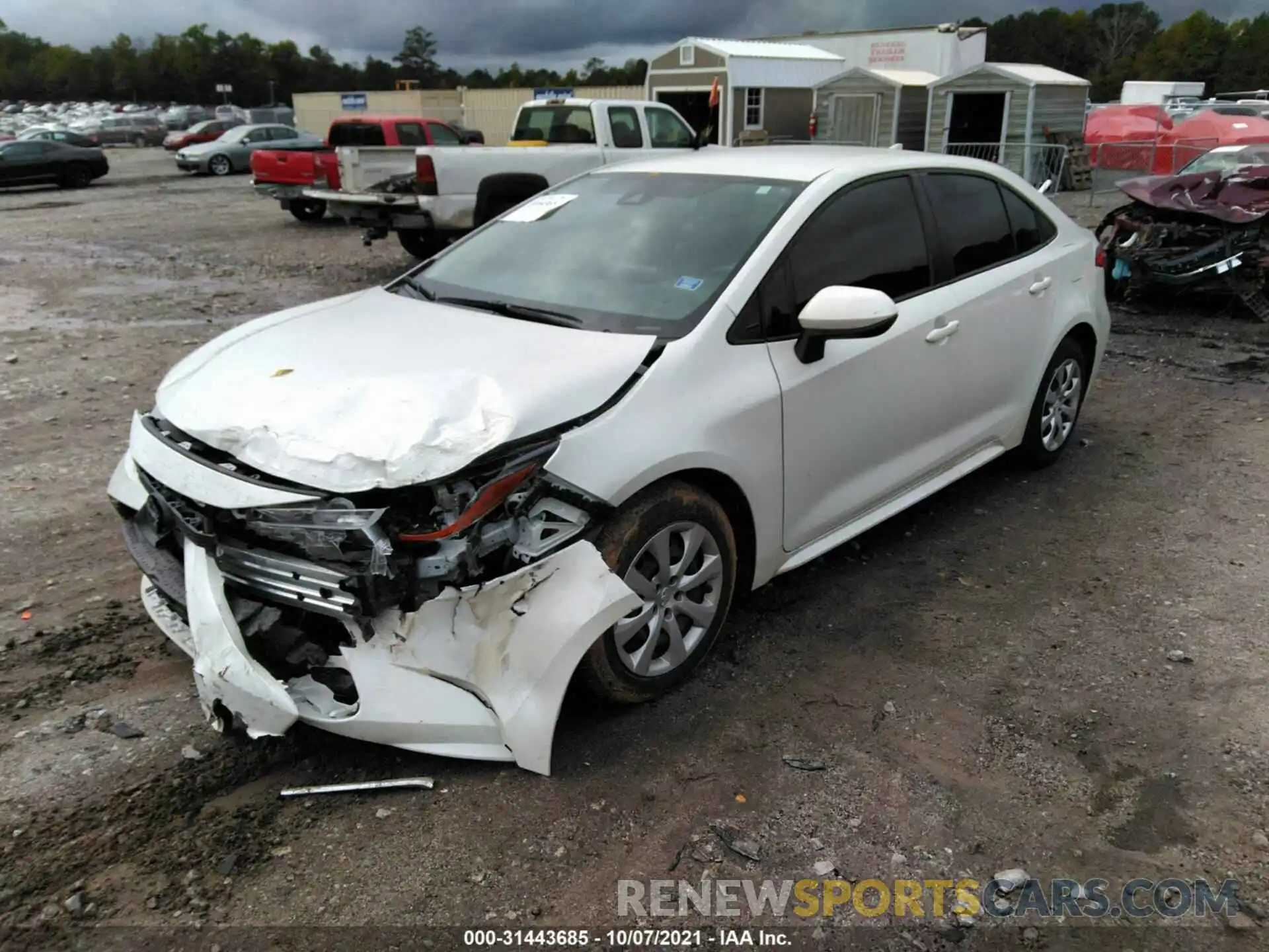 2 Photograph of a damaged car JTDEPMAE7MJ170438 TOYOTA COROLLA 2021