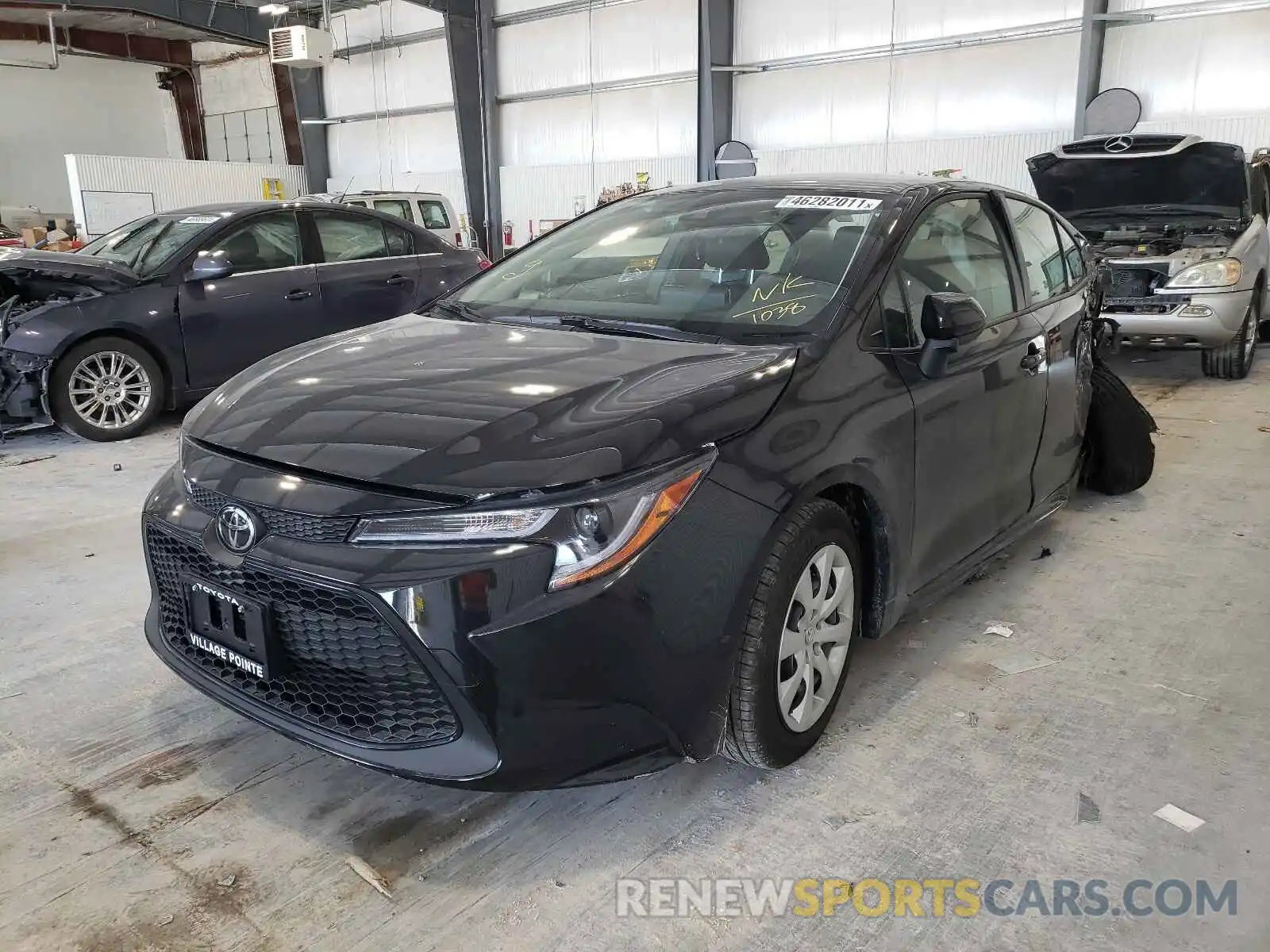 2 Photograph of a damaged car JTDEPMAE7MJ171038 TOYOTA COROLLA 2021