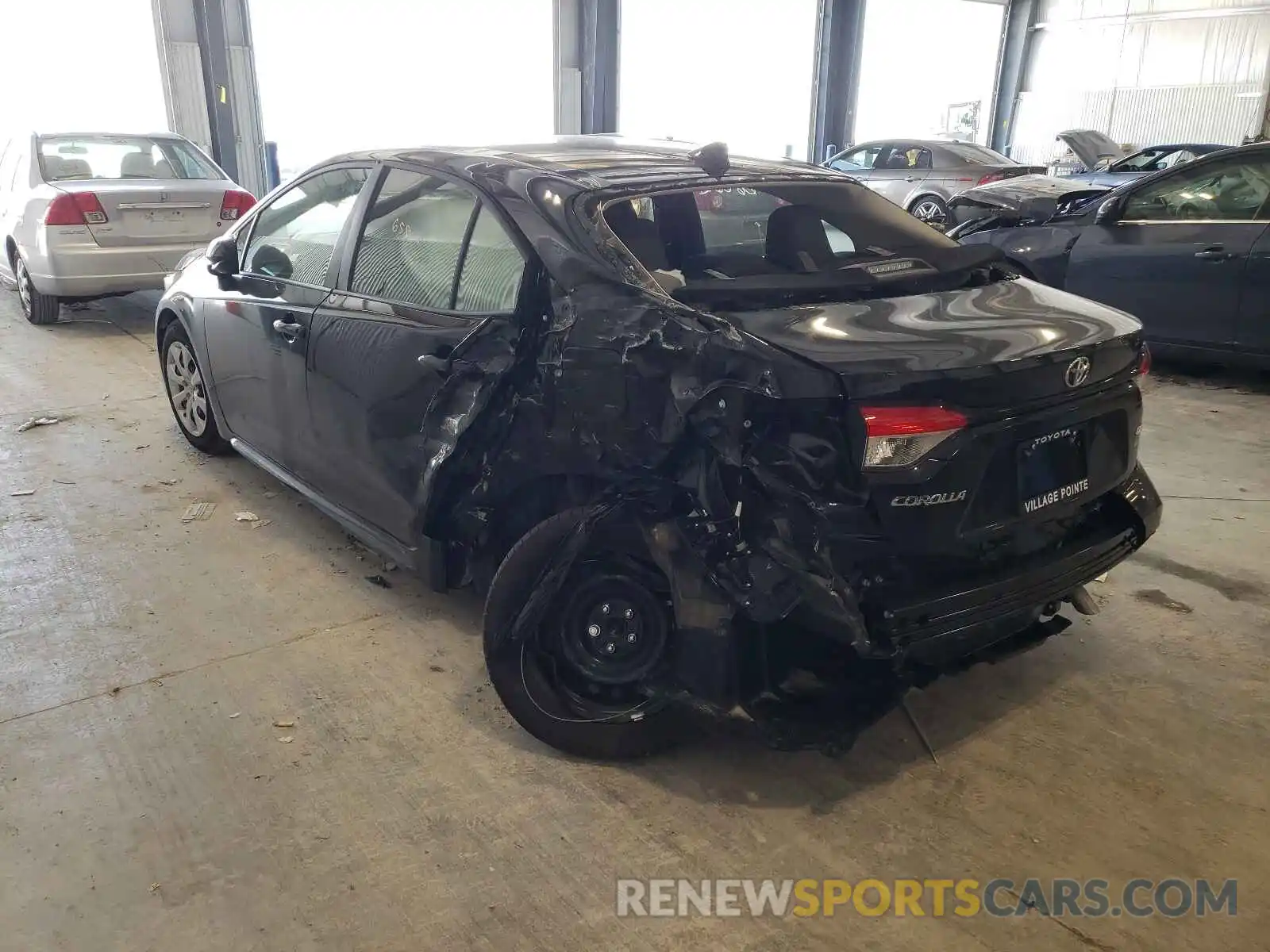 3 Photograph of a damaged car JTDEPMAE7MJ171038 TOYOTA COROLLA 2021