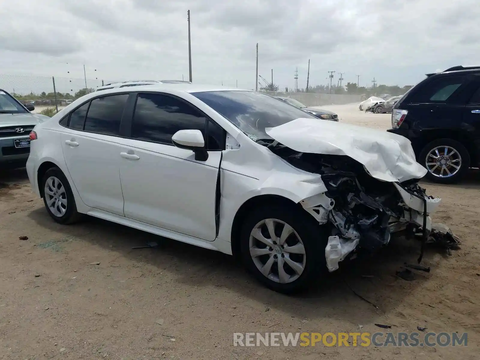 1 Photograph of a damaged car JTDEPMAE7MJ171847 TOYOTA COROLLA 2021