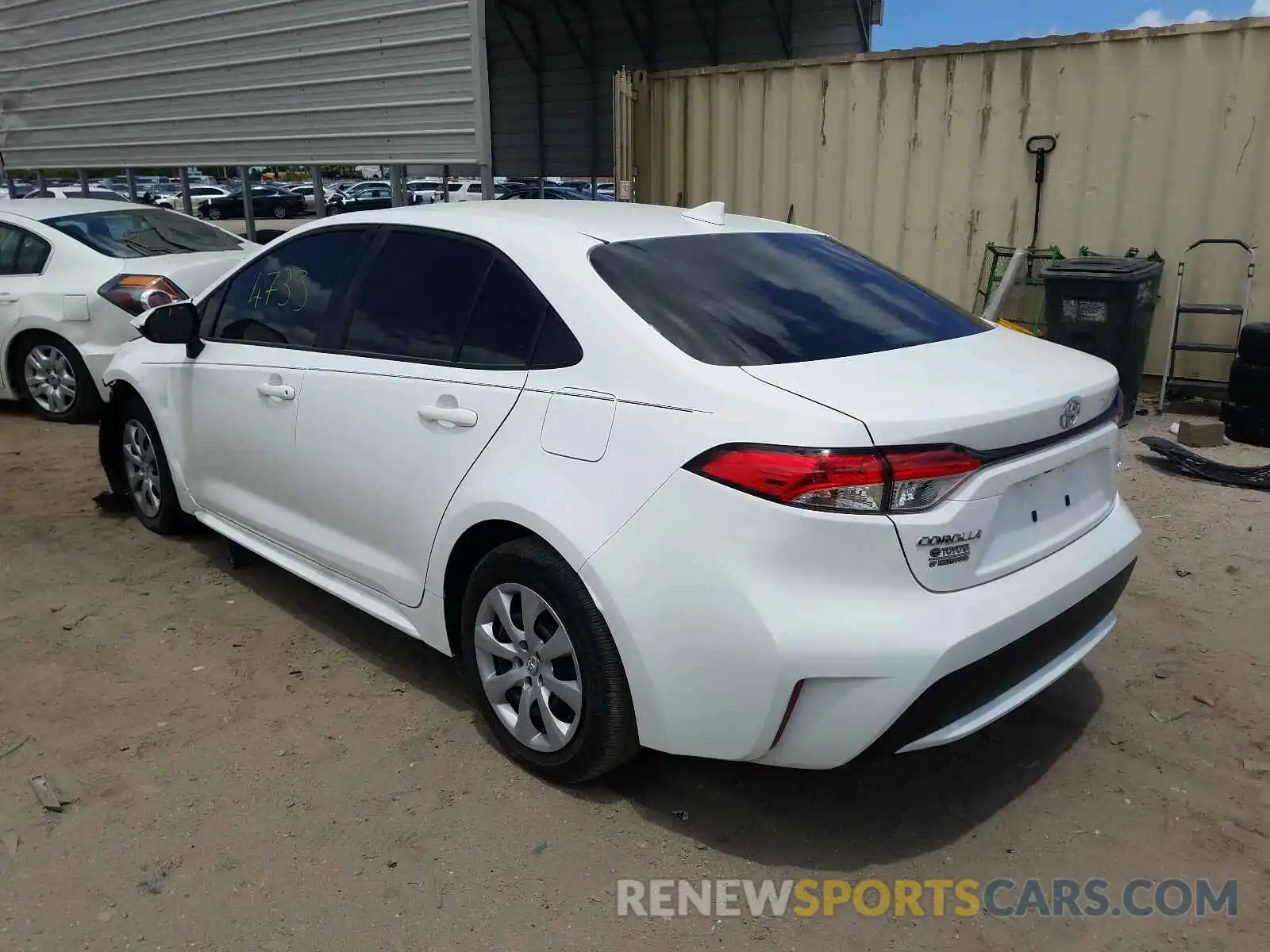 3 Photograph of a damaged car JTDEPMAE7MJ171847 TOYOTA COROLLA 2021