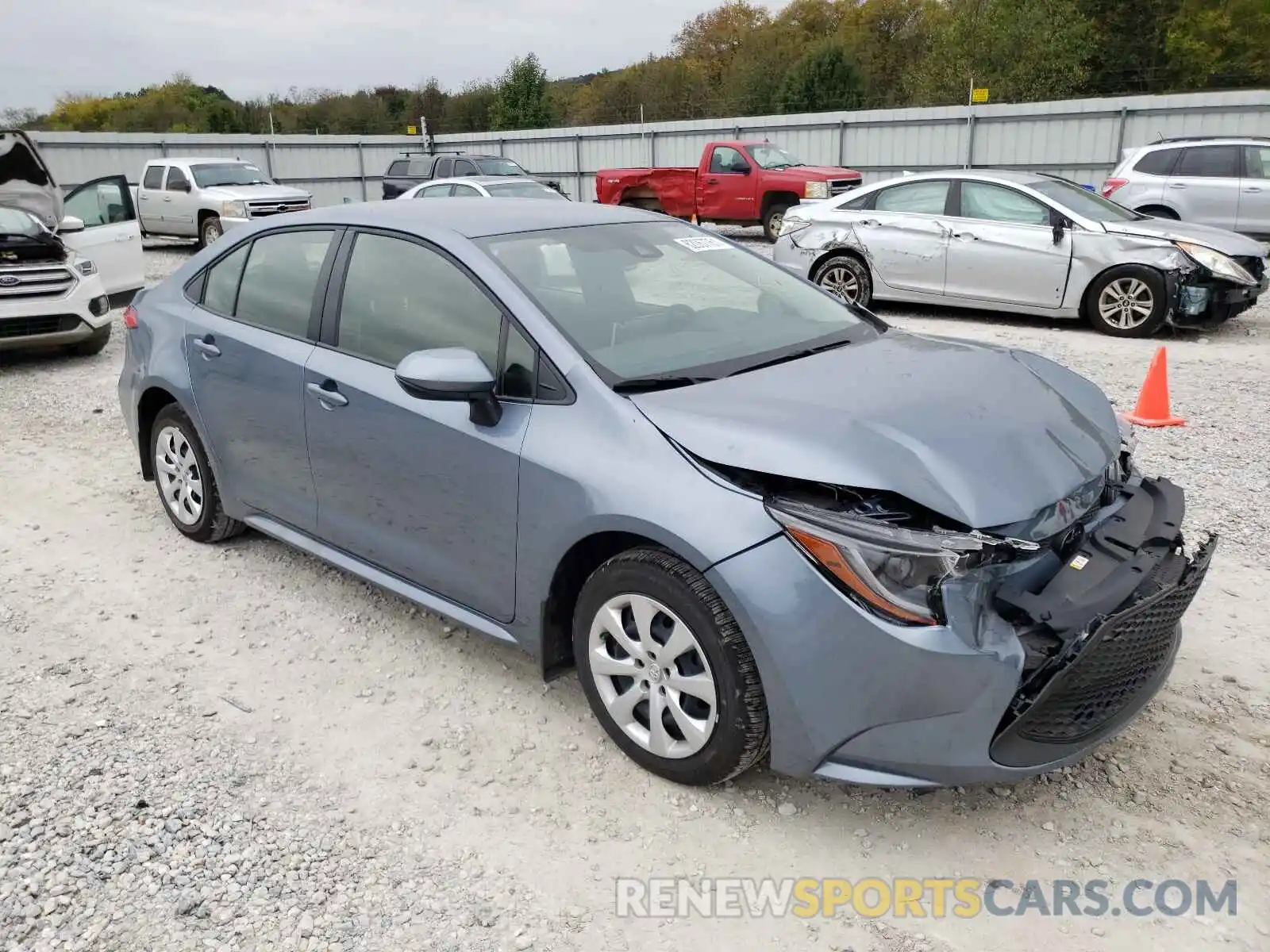 1 Photograph of a damaged car JTDEPMAE7MJ172822 TOYOTA COROLLA 2021