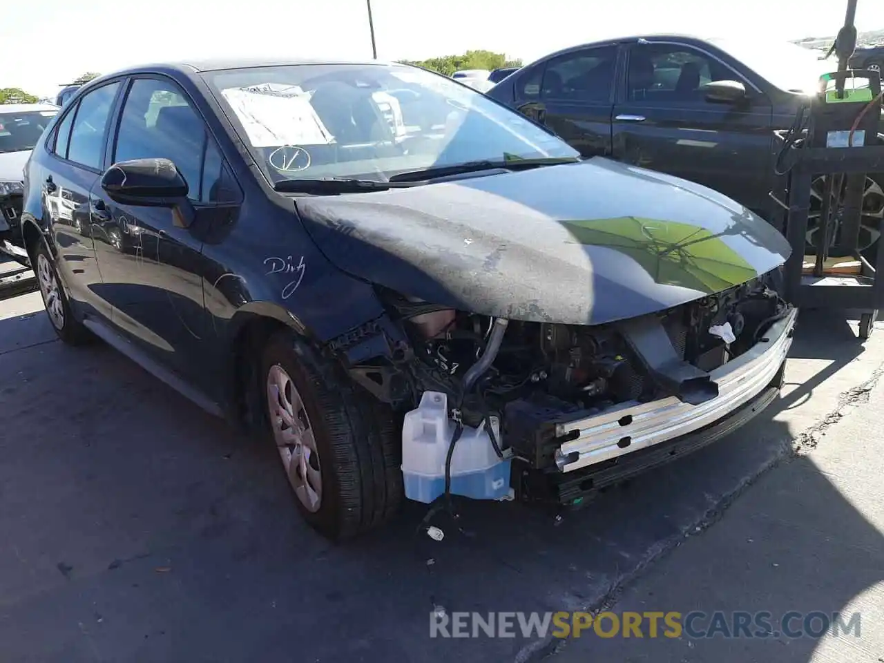 1 Photograph of a damaged car JTDEPMAE7MJ175770 TOYOTA COROLLA 2021