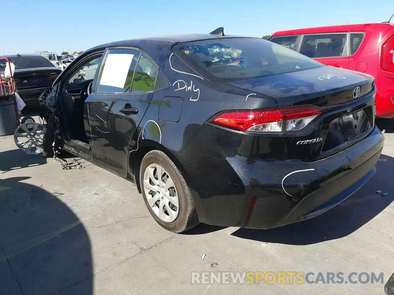 3 Photograph of a damaged car JTDEPMAE7MJ175770 TOYOTA COROLLA 2021