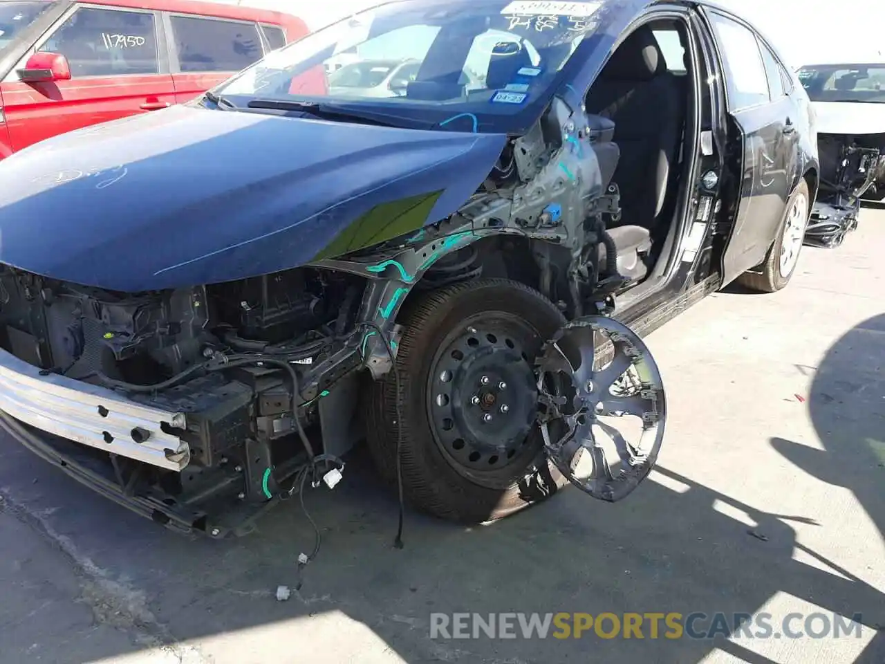 9 Photograph of a damaged car JTDEPMAE7MJ175770 TOYOTA COROLLA 2021