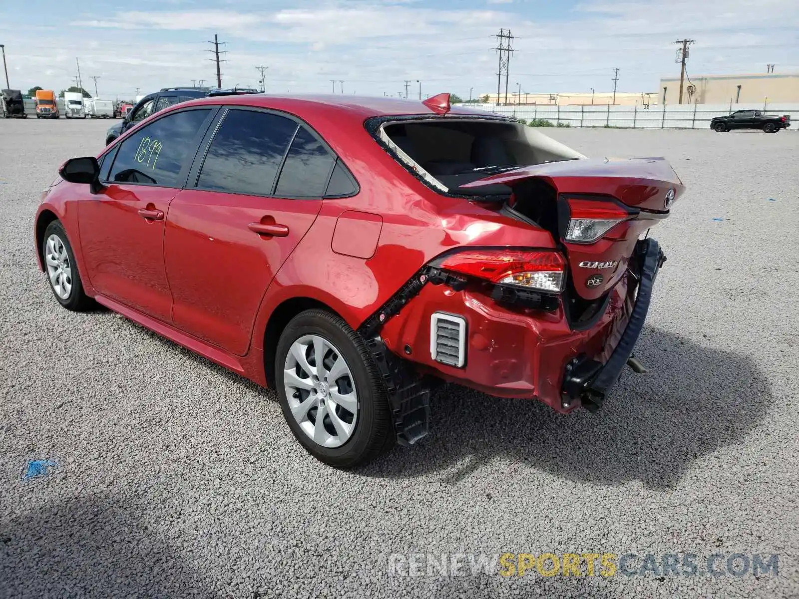 3 Photograph of a damaged car JTDEPMAE7MJ175820 TOYOTA COROLLA 2021